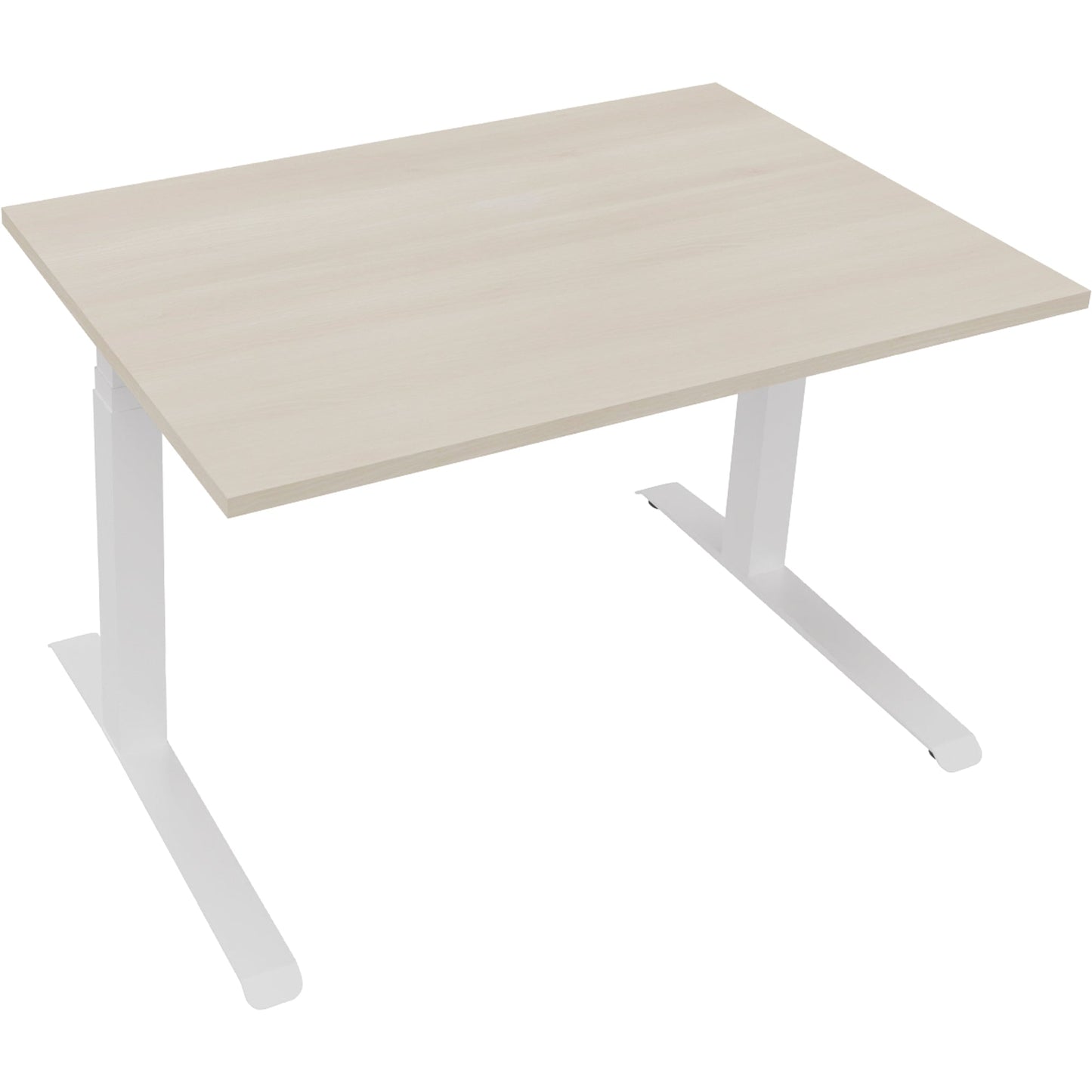 Schreibtisch all in one Maße: 1.200 x 645-1.275 x 800 mm (B x H x T) Holz akazie hell