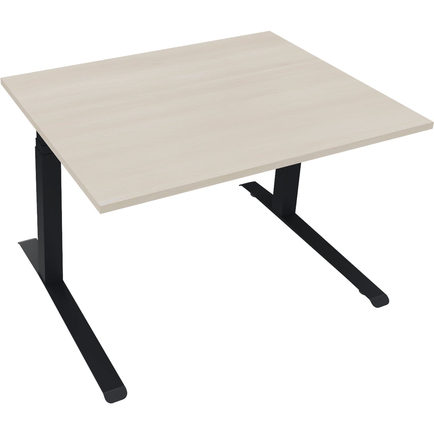 Schreibtisch all in one Maße: 1.200 x 645-1.275 x 900 mm (B x H x T) Holz akazie hell