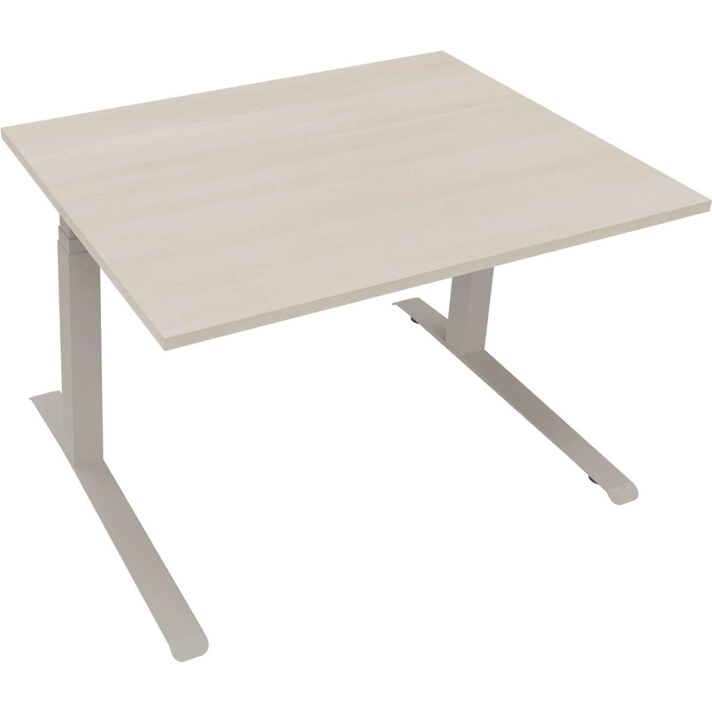 Schreibtisch all in one Maße: 1.200 x 645-1.275 x 900 mm (B x H x T) Holz akazie hell