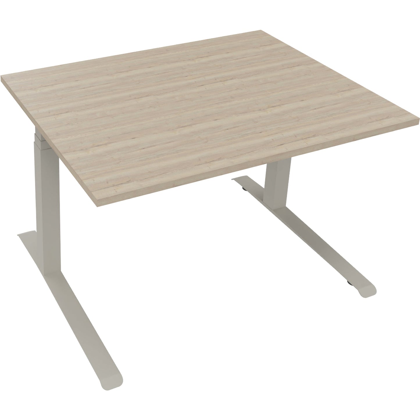 Schreibtisch all in one Maße: 1.200 x 645-1.275 x 900 mm (B x H x T) Holz eiche natur