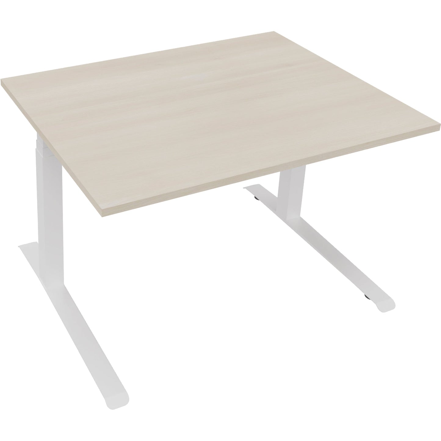 Schreibtisch all in one Maße: 1.200 x 645-1.275 x 900 mm (B x H x T) Holz akazie hell