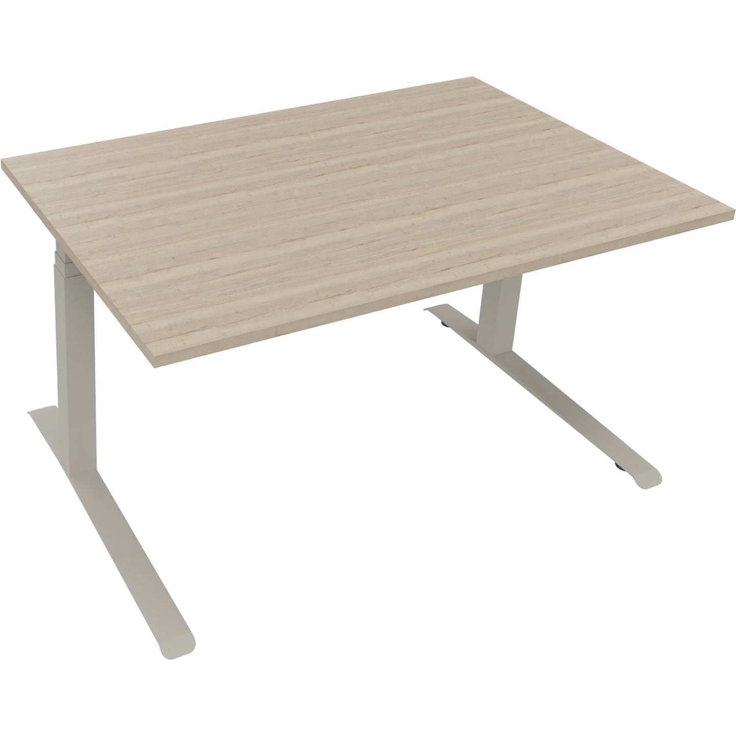 Schreibtisch all in one Maße: 1.400 x 645-1.275 x 900 mm (B x H x T) Holz eiche natur