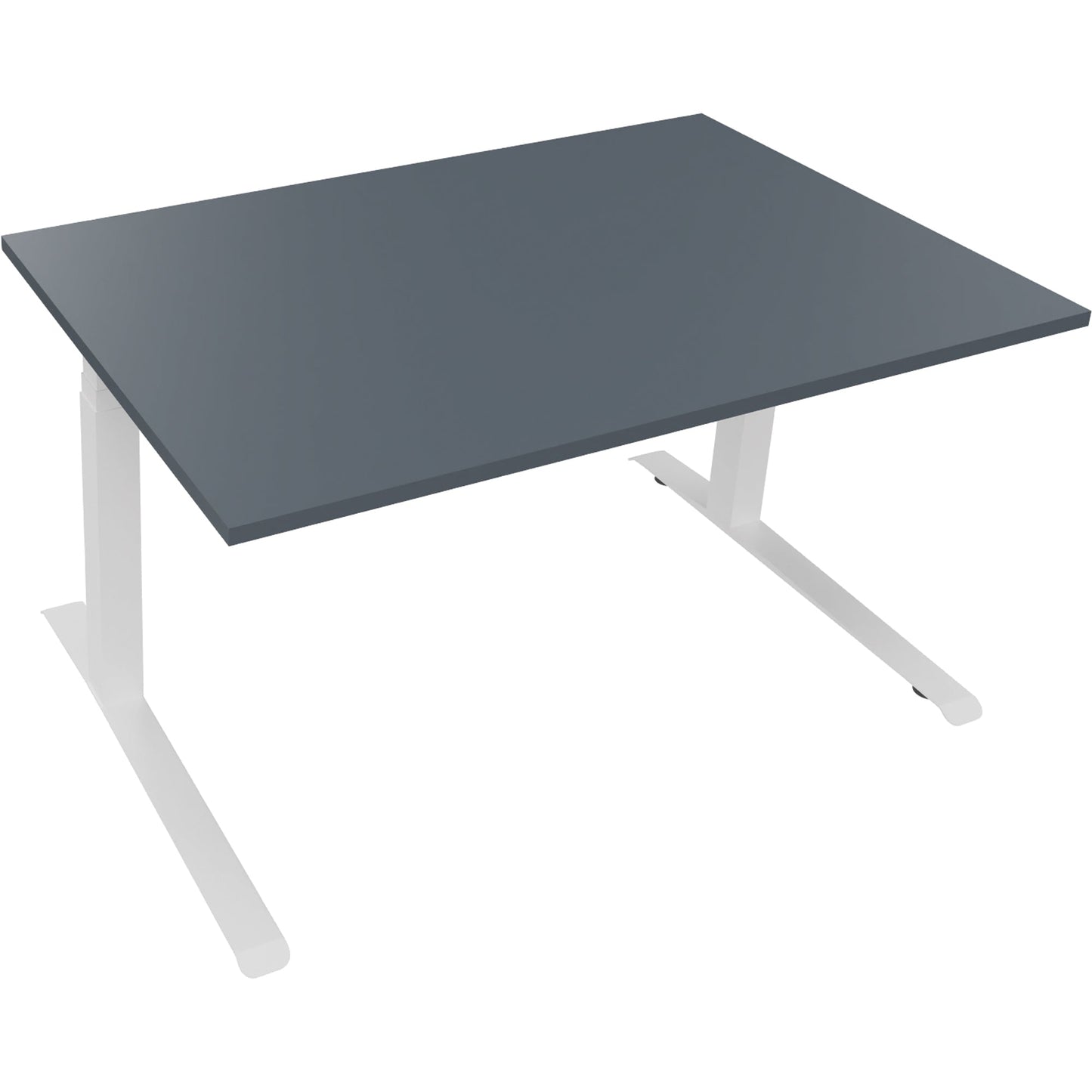 Schreibtisch all in one Maße: 1.400 x 645-1.275 x 900 mm (B x H x T) Holz lavagrau