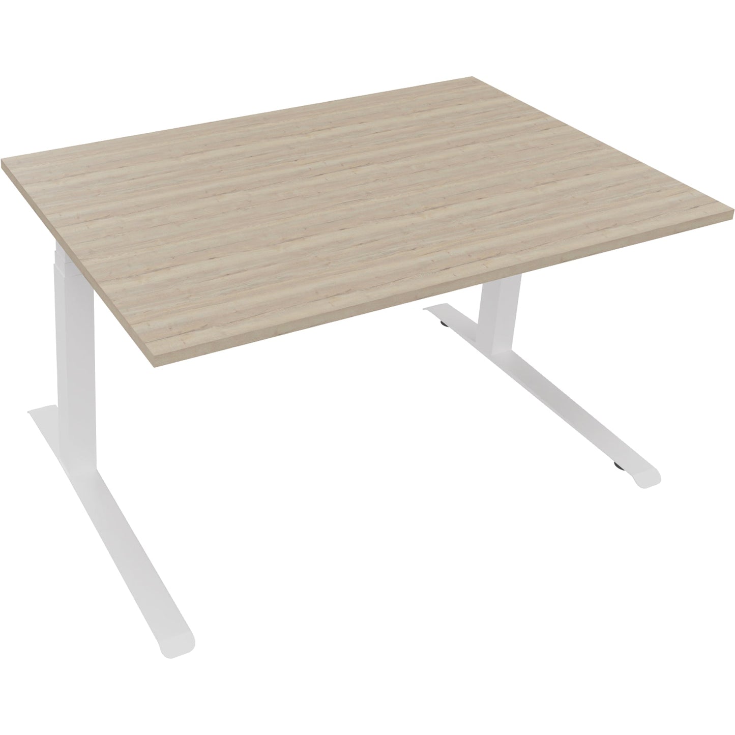 Schreibtisch all in one Maße: 1.400 x 645-1.275 x 900 mm (B x H x T) Holz eiche natur