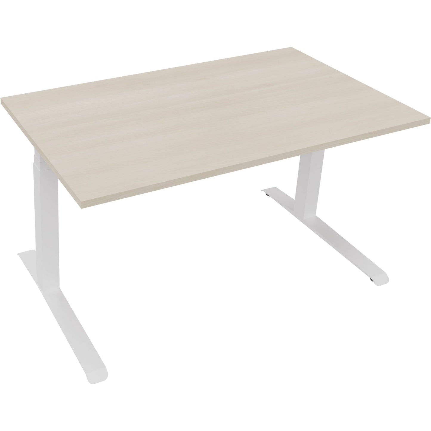 Schreibtisch all in one Maße: 1.400 x 645-1.275 x 800 mm (B x H x T) Holz akazie hell