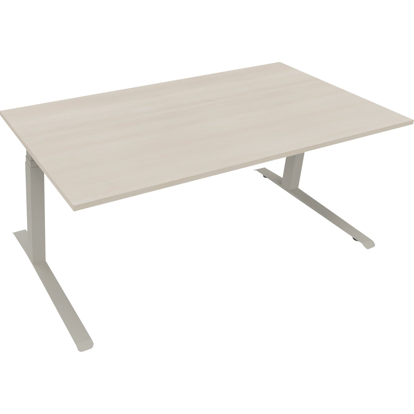 Schreibtisch all in one Maße: 1.800 x 645-1.275 x 900 mm (B x H x T) Holz akazie hell