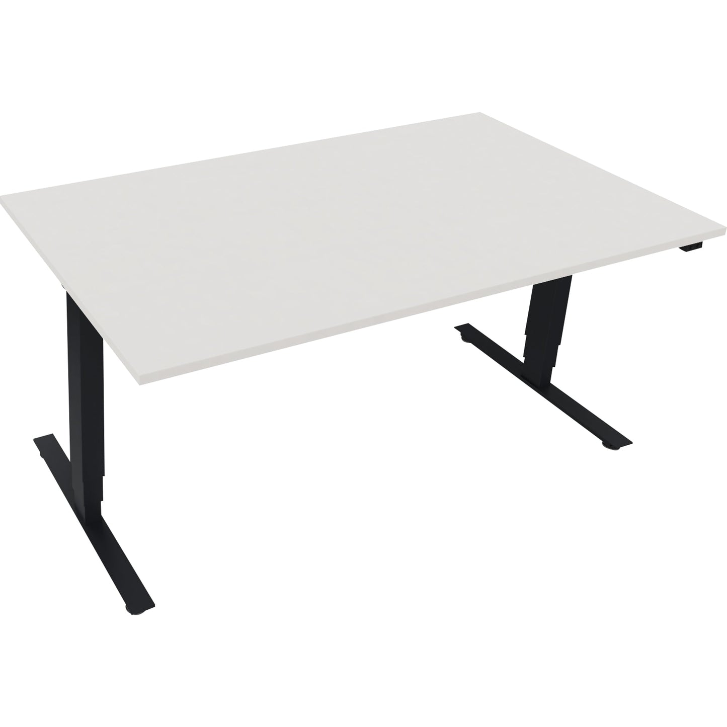 Schreibtisch Move 2.0 Maße: 1.600 x 625-1.285 x 900 mm (B x H x H x T) Holz diamant weiß