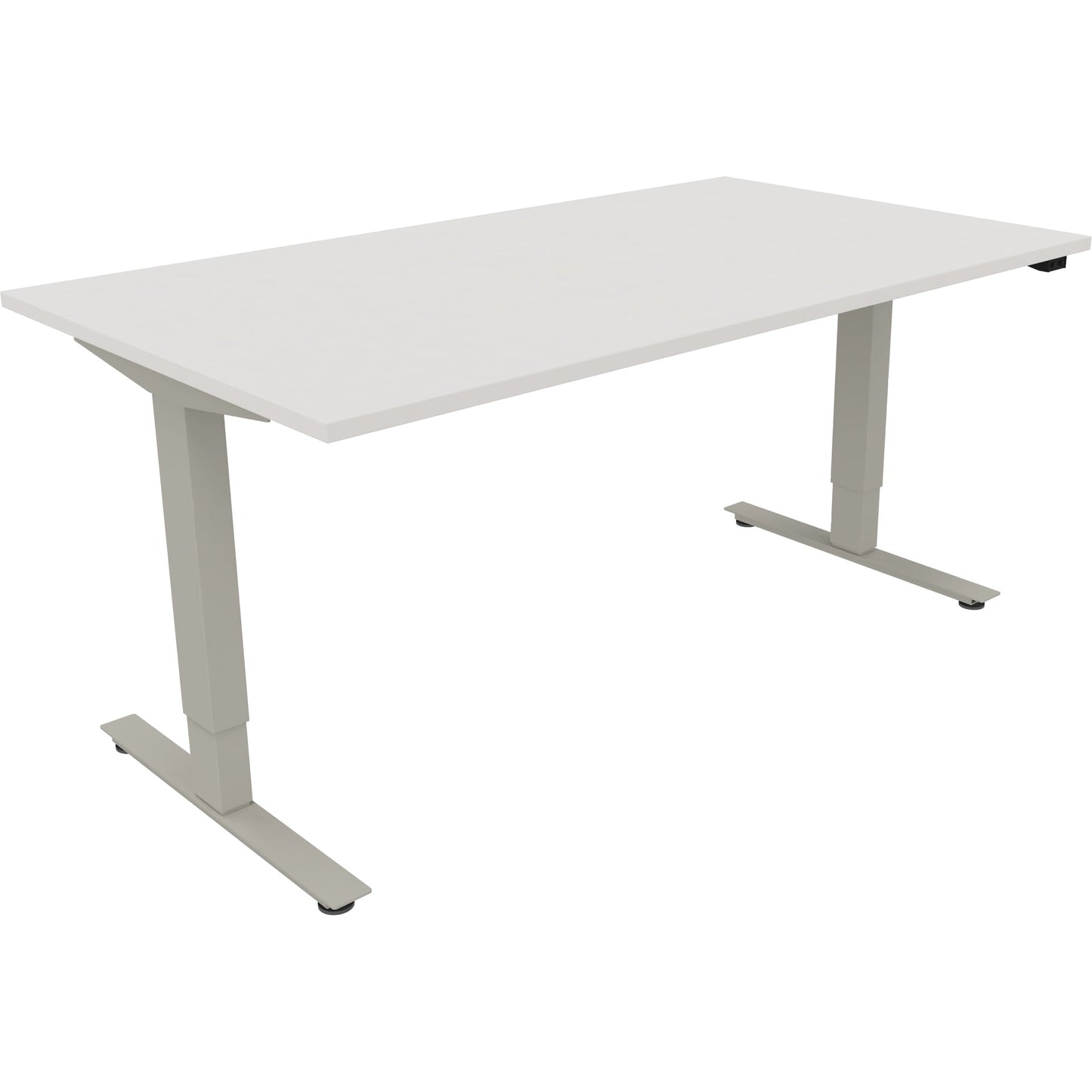 Schreibtisch Maße: 1.600 x 625-1.285 x 900 mm (B x H x T) Holz diamant weiß