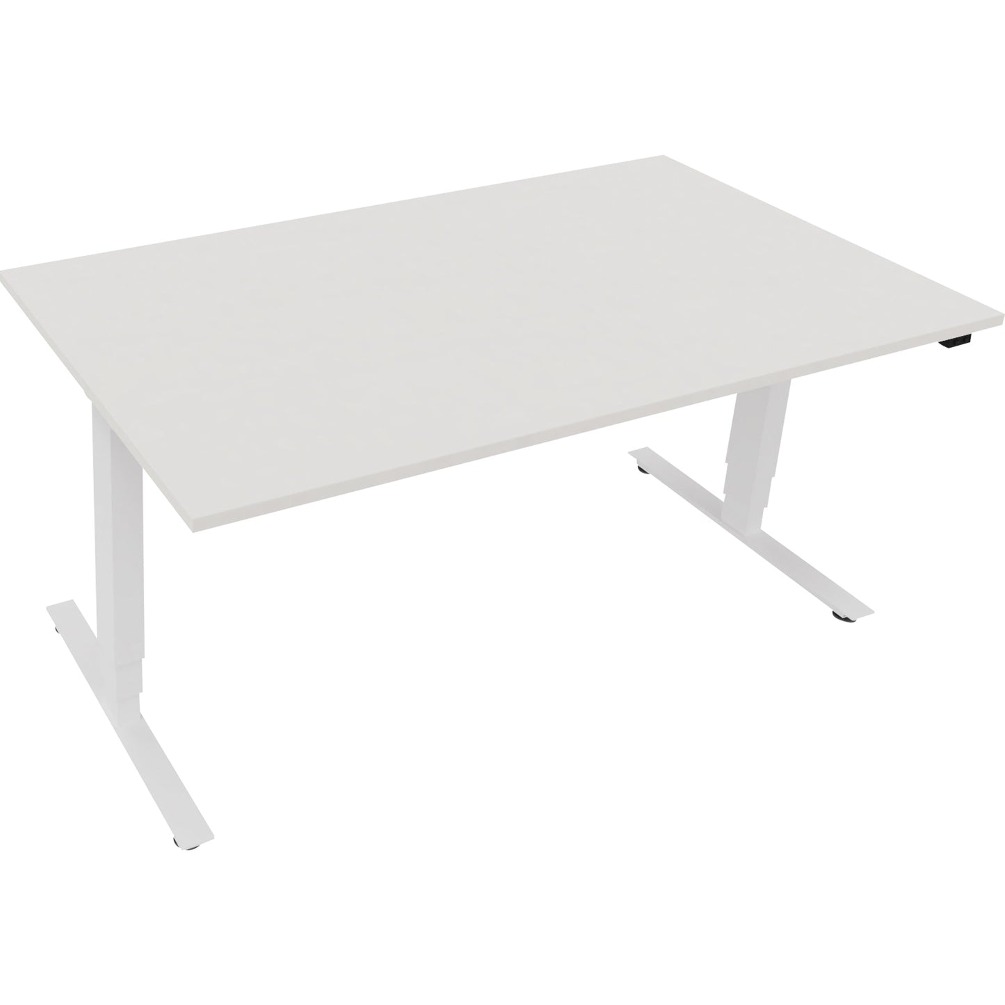 Schreibtisch Maße: 1.600 x 625-1.285 x 900 mm (B x H x T) Holz diamant weiß
