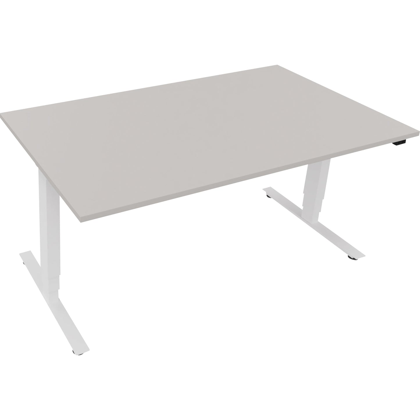 Schreibtisch Maße: 1.600 x 625-1.285 x 900 mm (B x H x T) Holz lichtgrau