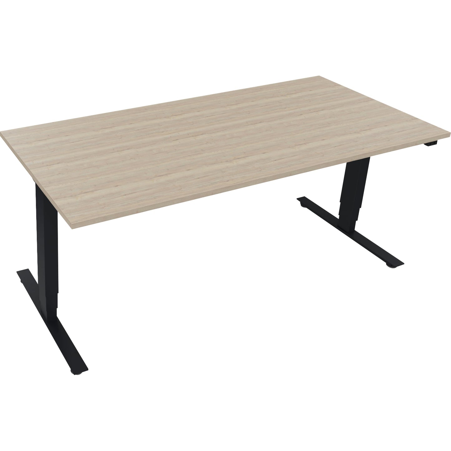Schreibtisch Maße: 1.800 x 625-1.285 x 800 mm (B x H x T) Holz eiche natur