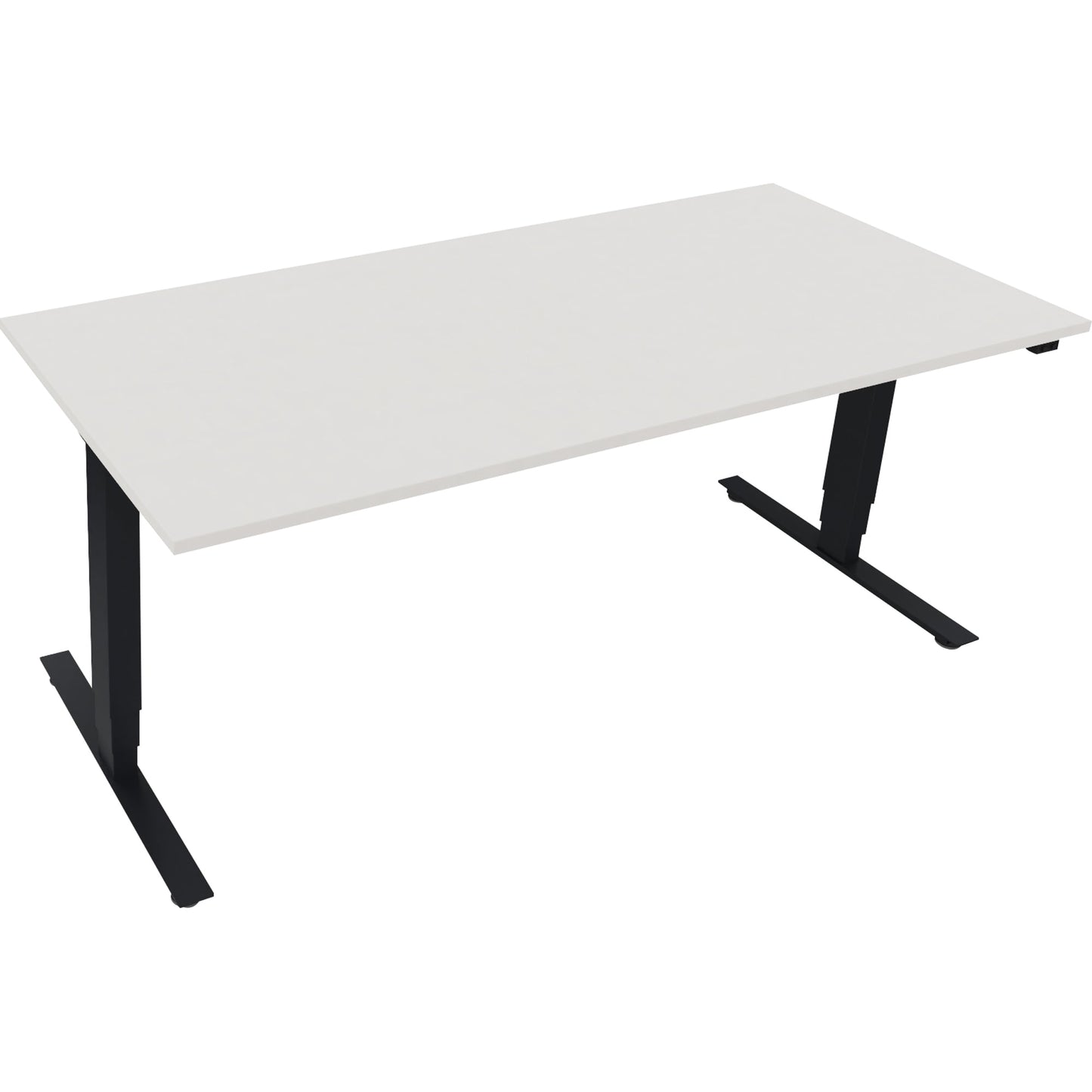 Schreibtisch Maße: 1.800 x 625-1.285 x 800 mm (B x H x T) Holz diamant weiß