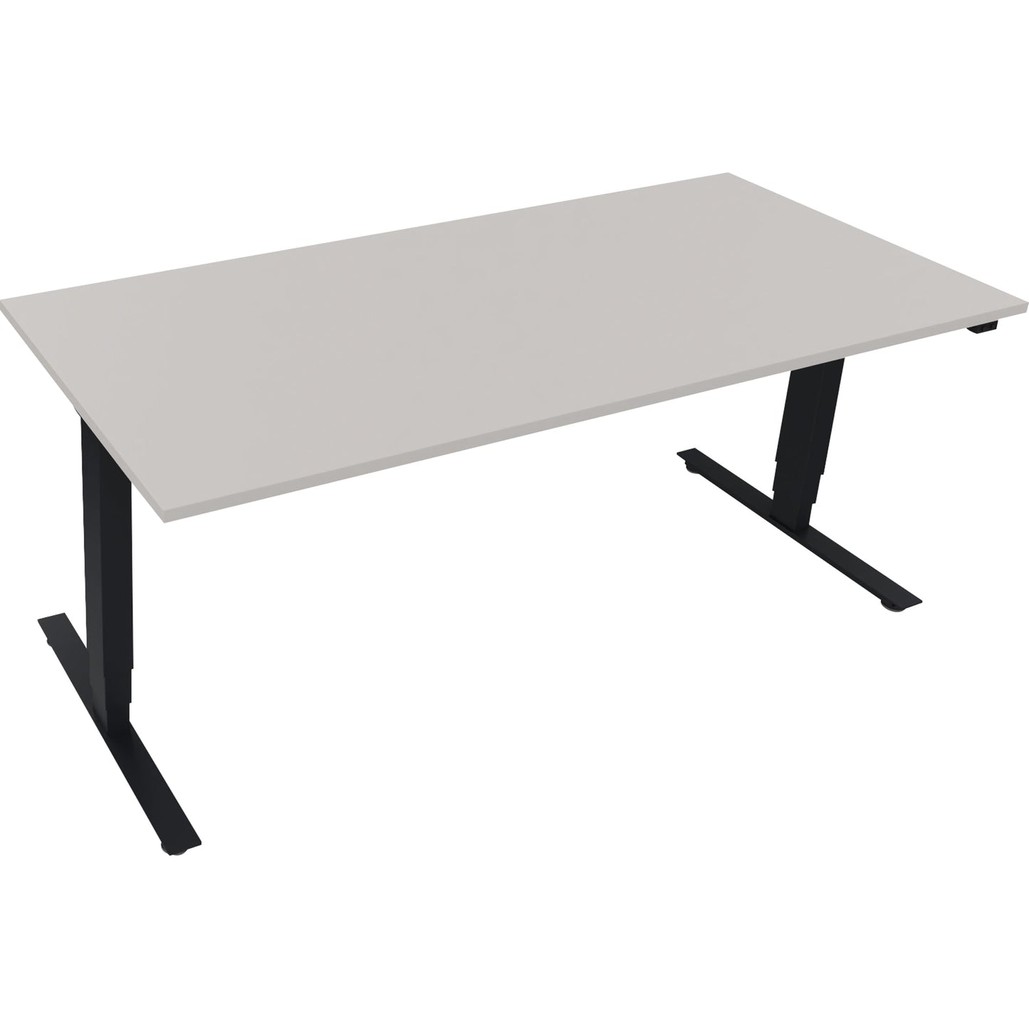 Schreibtisch Maße: 1.800 x 625-1.285 x 800 mm (B x H x T) Holz lichtgrau