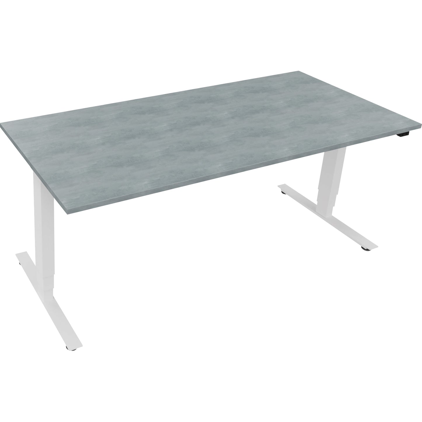 Schreibtisch Maße: 1.800 x 625-1.285 x 800 mm (B x H x T) Holz beton hell