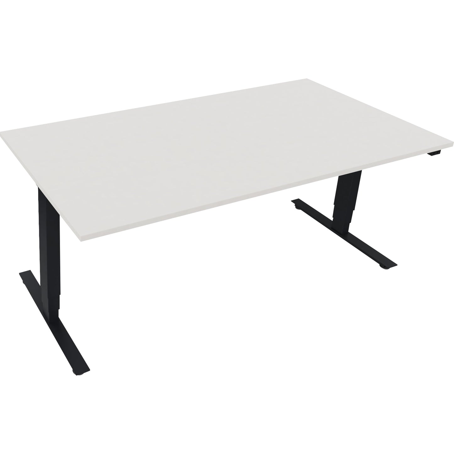 Schreibtisch Maße: 1.800 x 625-1.285 x 900 mm (B x H x T) Holz diamant weiß