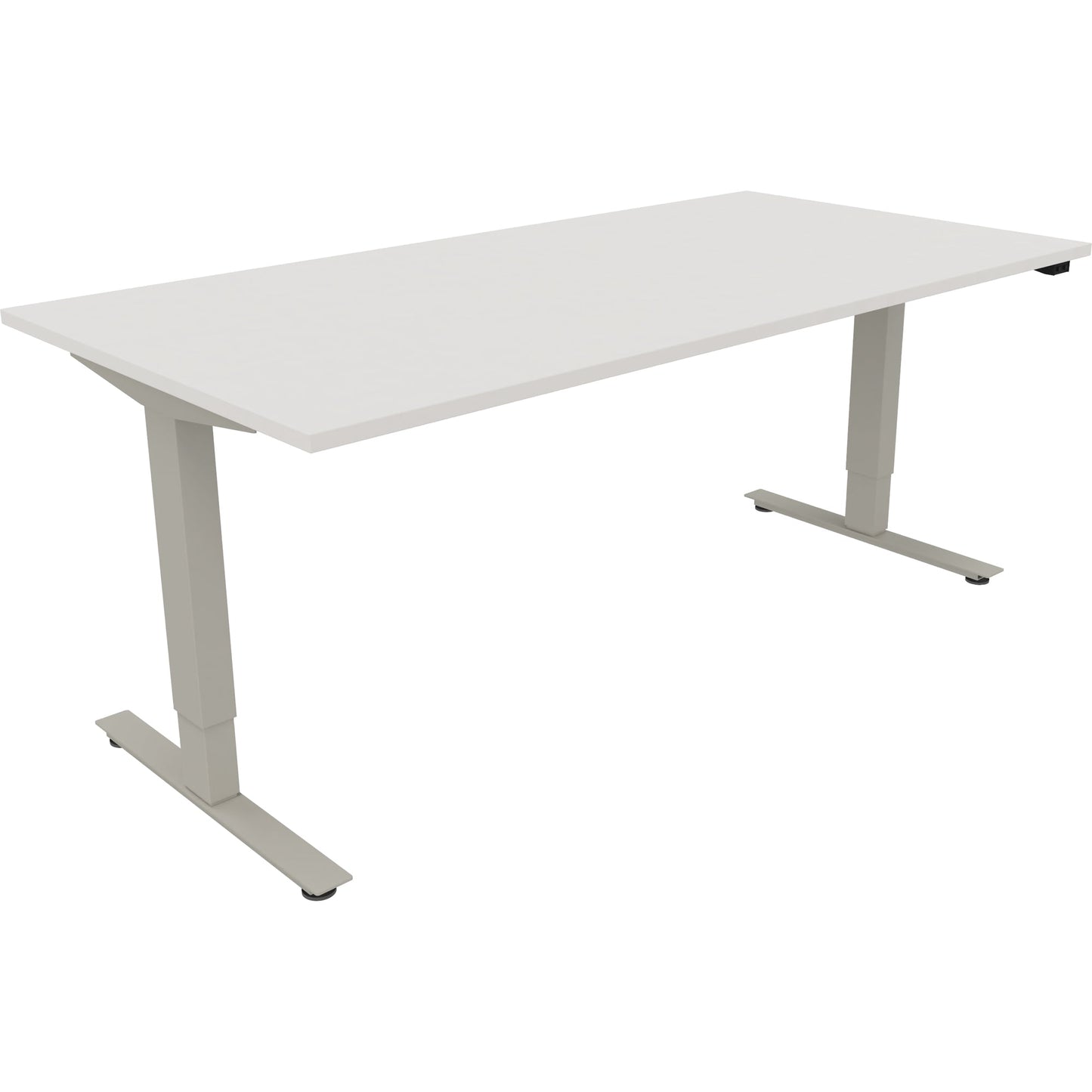 Schreibtisch Maße: 1.800 x 625-1.285 x 900 mm (B x H x T) Holz diamant weiß