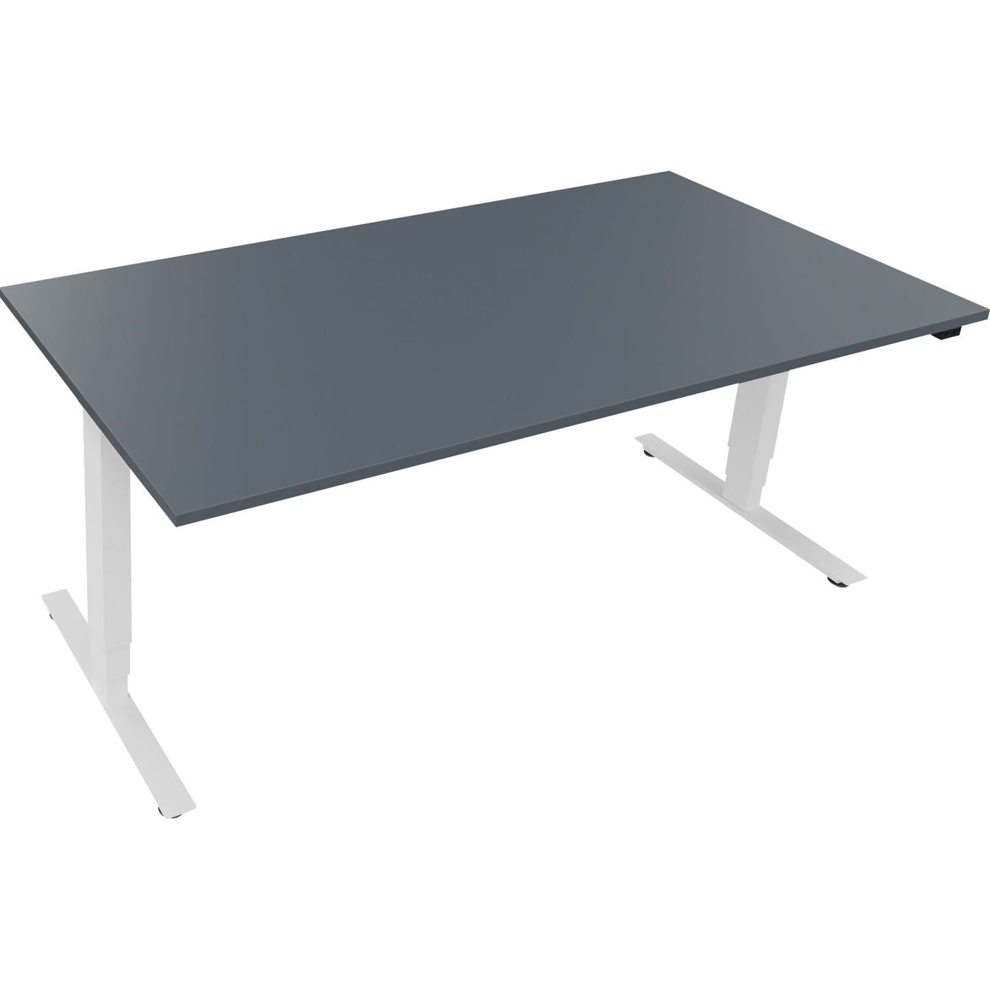 Schreibtisch Maße: 1.800 x 625-1.285 x 900 mm (B x H x T) Holz lavagrau