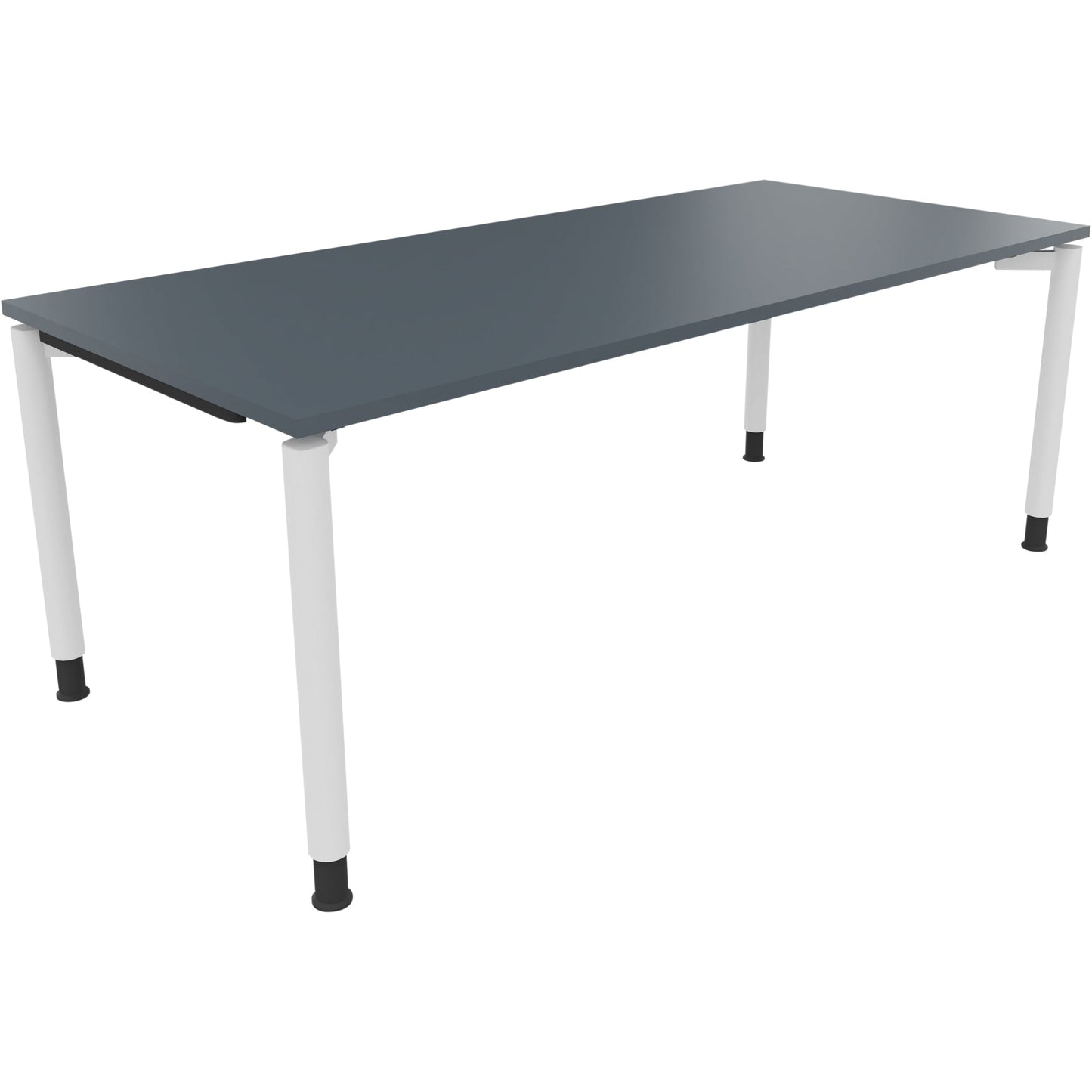 Schreibtisch all in one Maße: 2.000 x 680-820 x 900 mm (B x H x T) Holz lavagrau