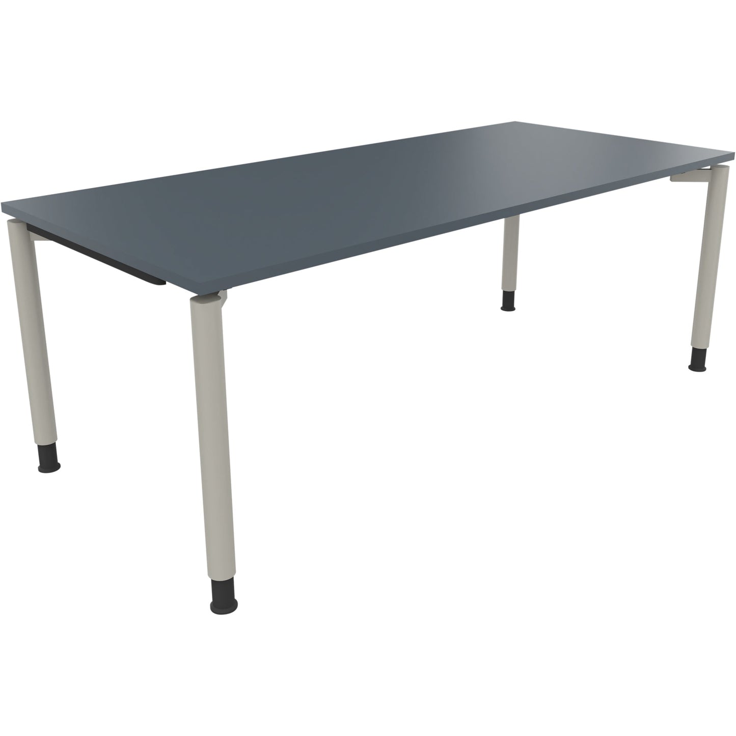 Schreibtisch all in one Maße: 2.000 x 680-820 x 900 mm (B x H x T) Holz lavagrau