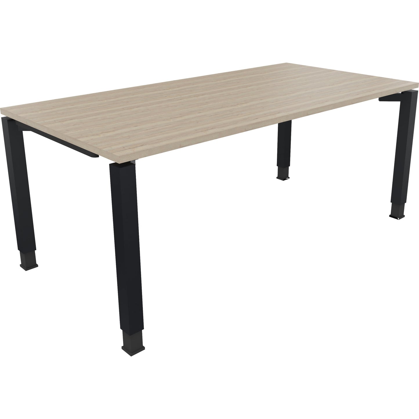 Schreibtisch all in one Maße: 1.800 x 680-820 x 900 mm (B x H x T) Holz eiche natur