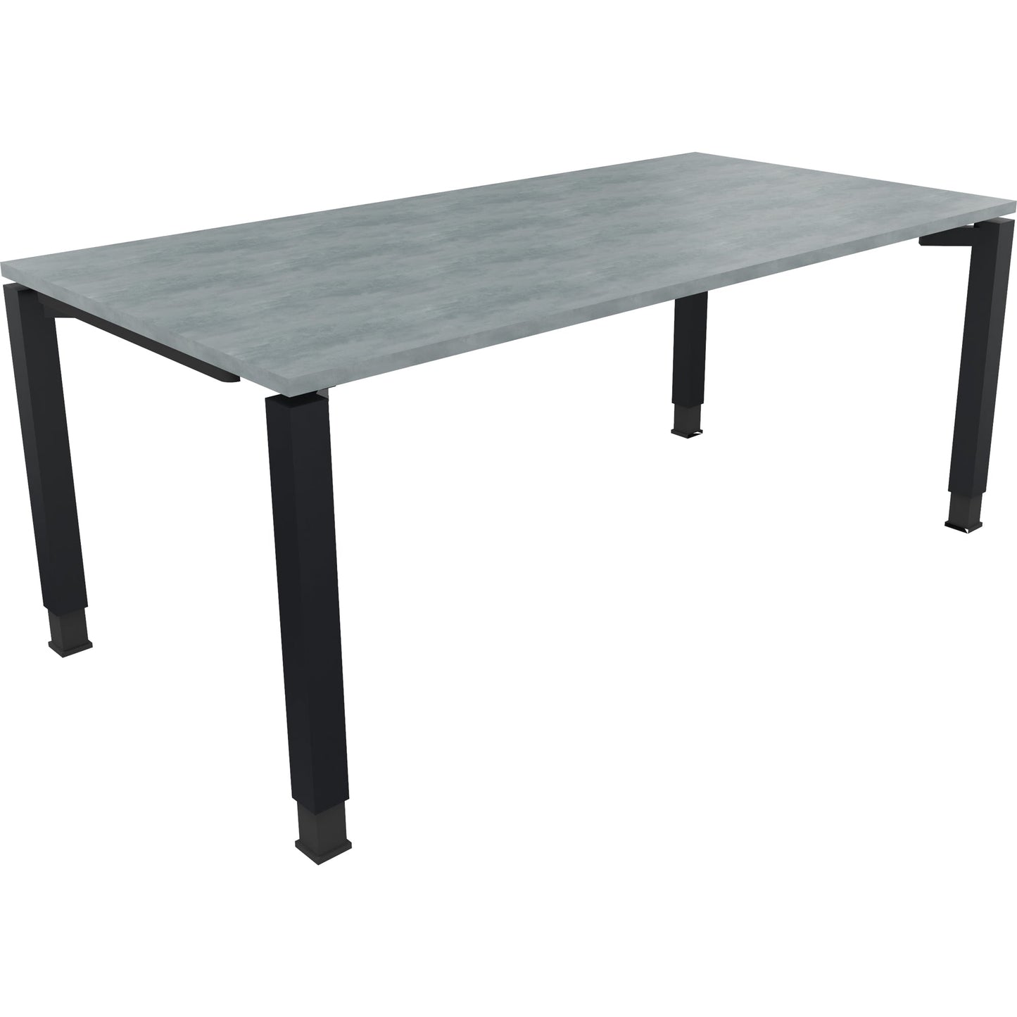 Schreibtisch all in one Maße: 1.800 x 680-820 x 900 mm (B x H x T) Holz beton hell