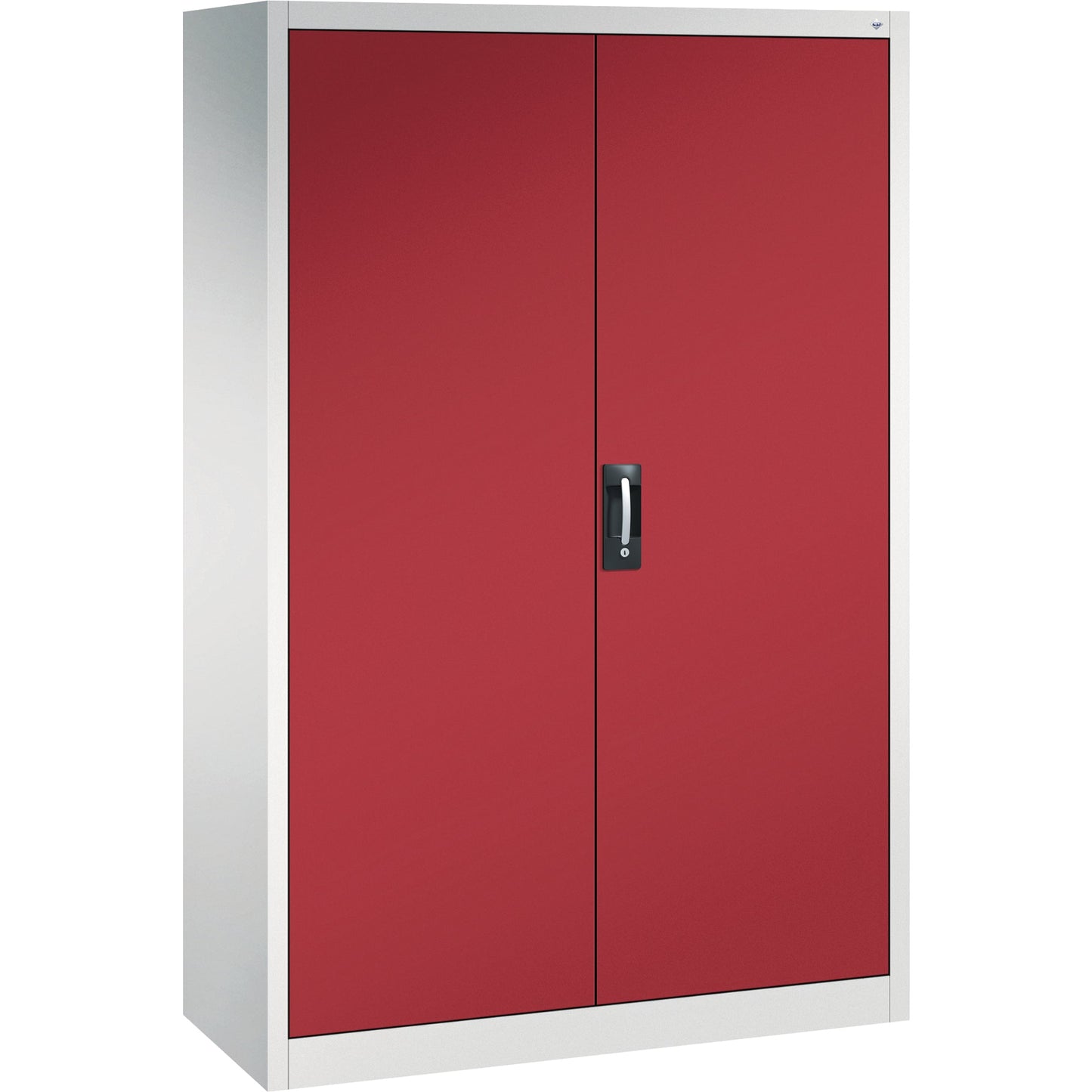 C+P Werkzeugschrank Serie 89 1.200 x 1.950 x 500 mm (B x H x T) Stahl, lackiert Farbe der Front: rubinrot Farbe des Korpus: lichtgrau