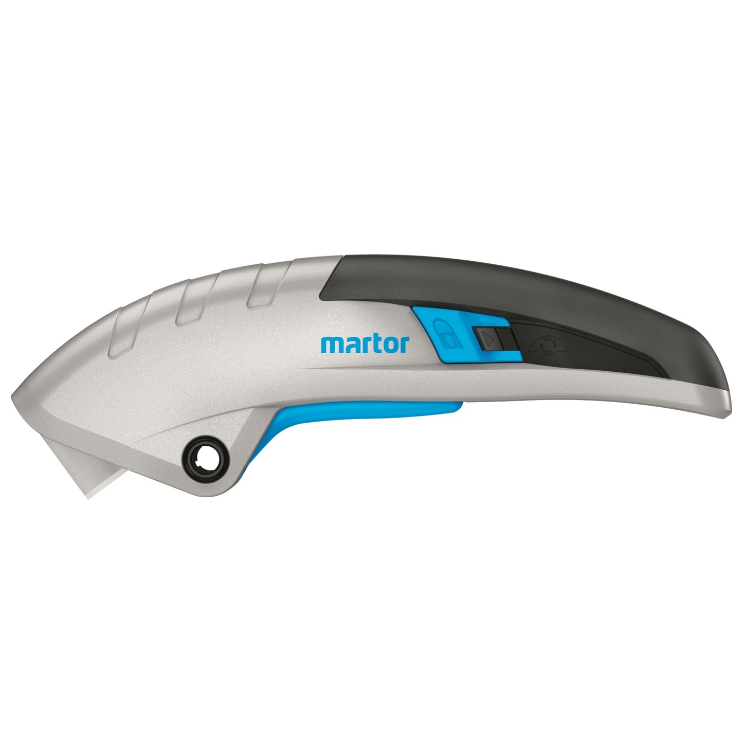 MARTOR Sicherheitsmesser SECUPRO MARTEGO Mehrweg 18,5mm 9mm 1 Glied Stahl schwarz/cyan