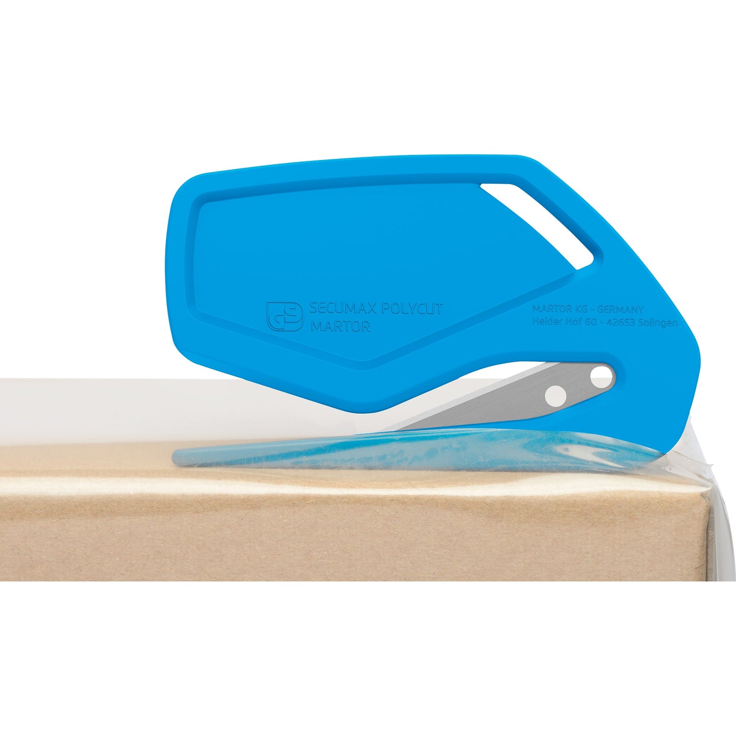 MARTOR Sicherheitsmesser SECUMAX POLYCUT Mehrweg 3mm Stahl nicht rostfrei blau 10 St./Pack.