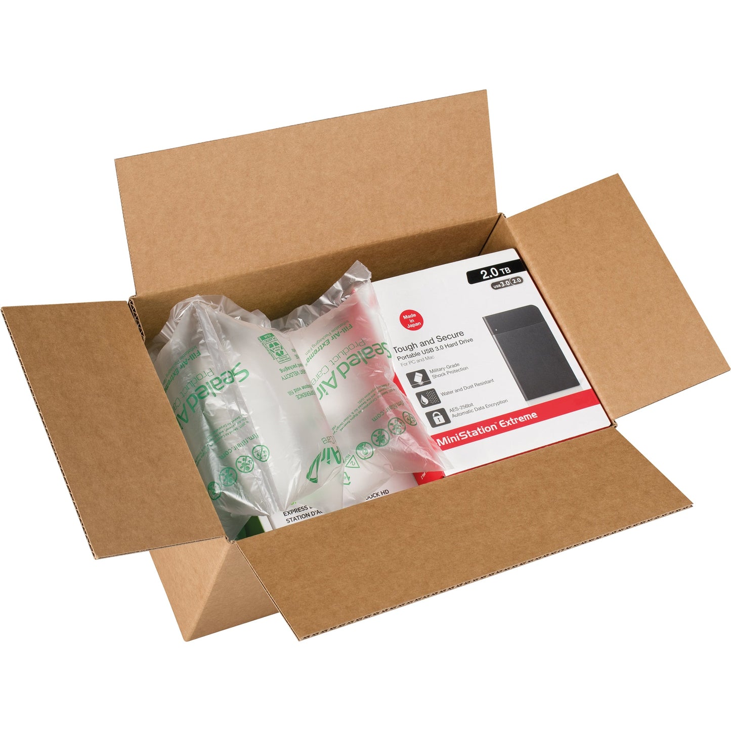 Fill-Air Extreme Luftpolsterkissen AirWrap 30 cm x 458 m (B x L) Kissenmaße: 30 x 7,5 cm (B x L) Polyethylen transparent