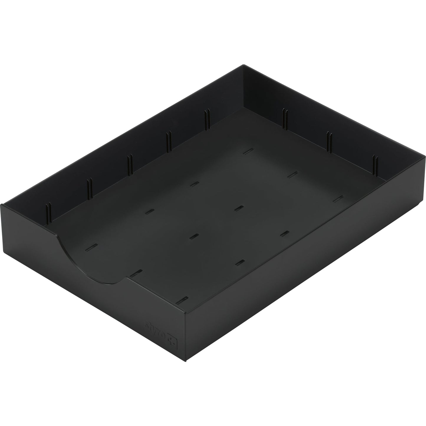 styro Schublade styrodoc 23 x 5,3 x 32 cm (B x H x T) geschlossen inkl. 1 Längststeg, 2 Querstege Polystyrol schwarz