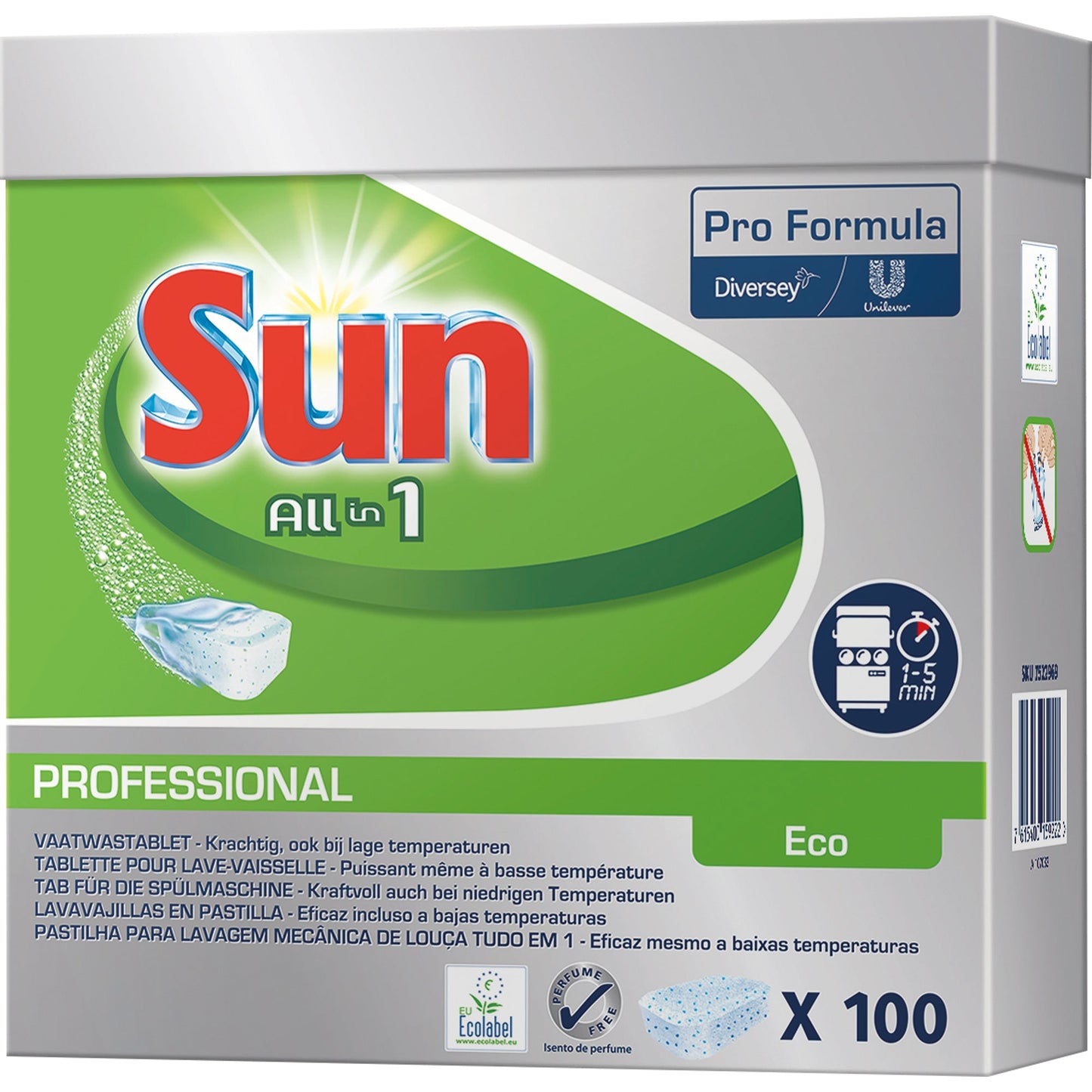 SUN Spülmaschinentabs Professional All in 1 ECO 100 St./Pack.