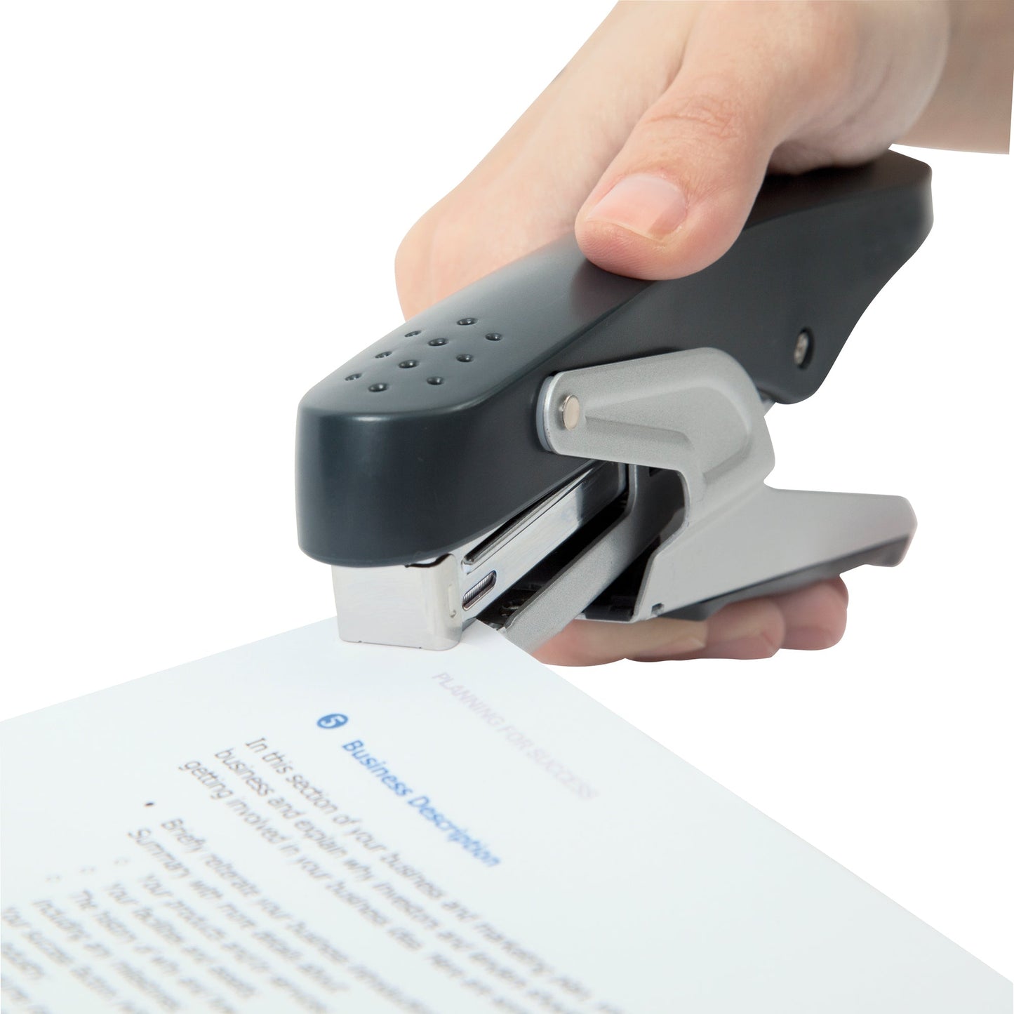 RAPESCO Heftzange ECO Beluga 24/6, 26/6 fest/lösbar 20 Bl. (80 g/m²) Metall schwarz/chrom