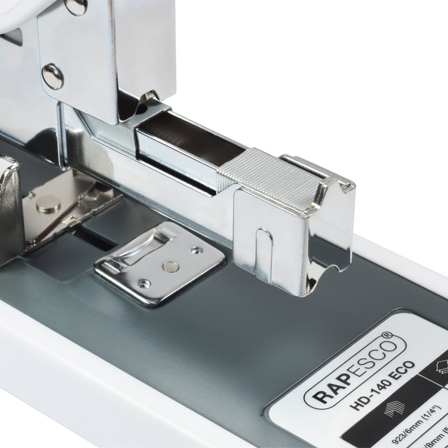 RAPESCO Blockheftgerät ECO HD-140 923/6-17 fest 140 Bl. (80 g/m²) Kunststoff, 42 % recycelt weiß