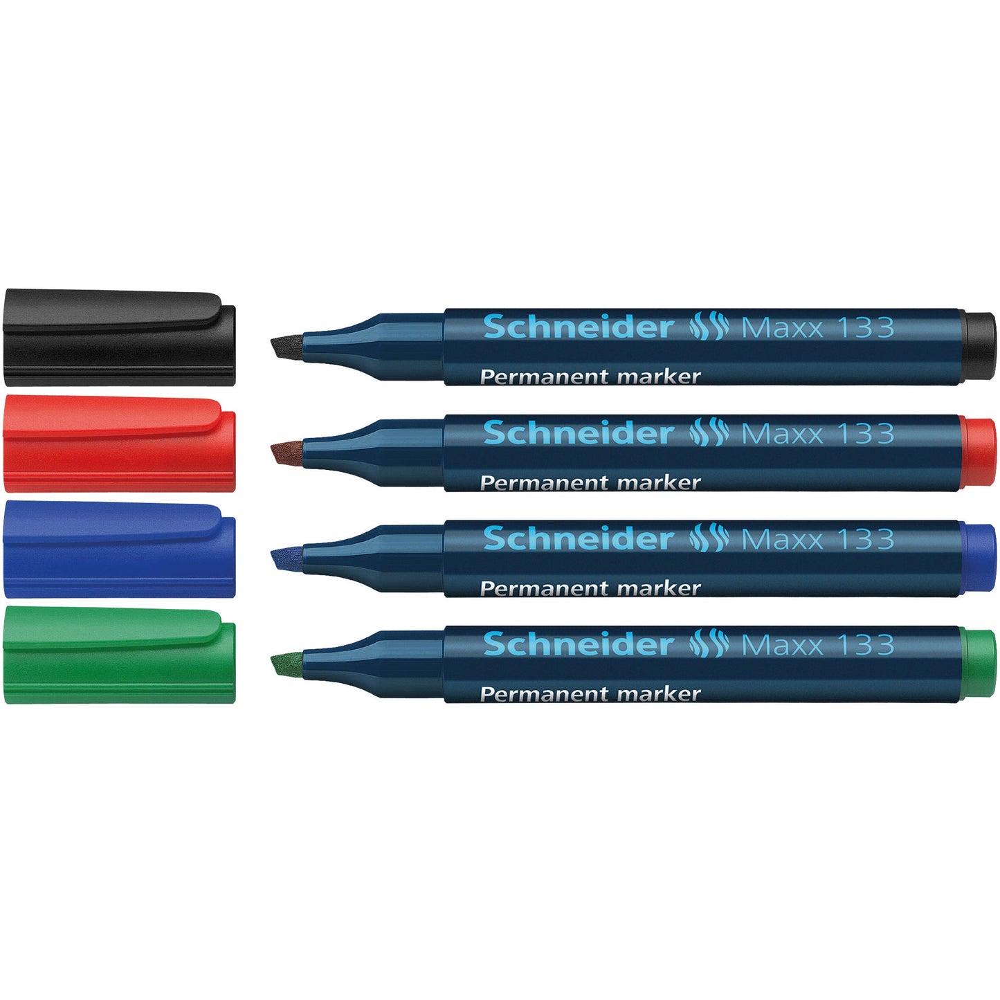 Schneider Permanentmarker Maxx 133 1-4mm farbig sortiert 4 St./Pack.