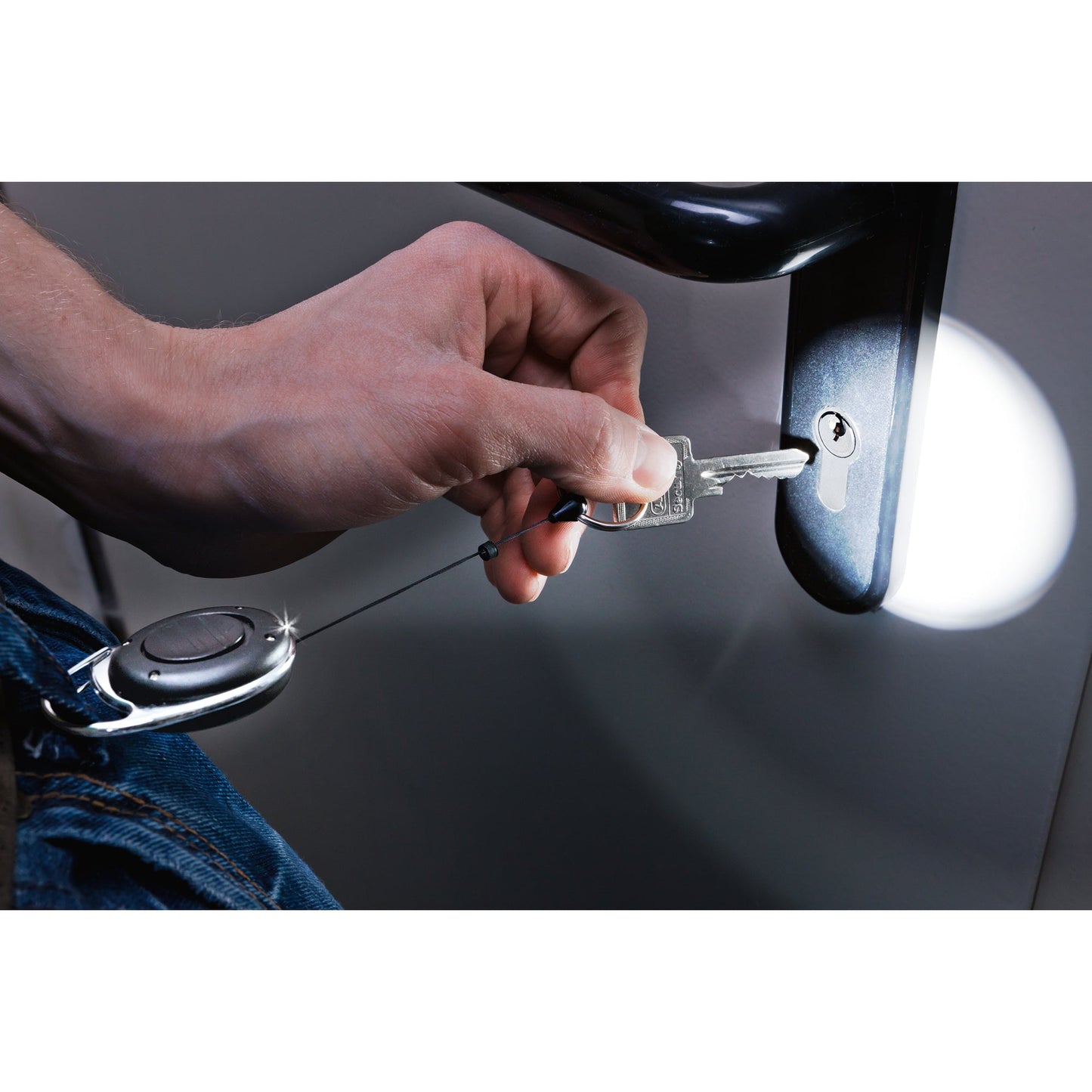 DURABLE Jojo für Ausweishalter STYLE LED 0,80m Metall/Kunststoff schwarz