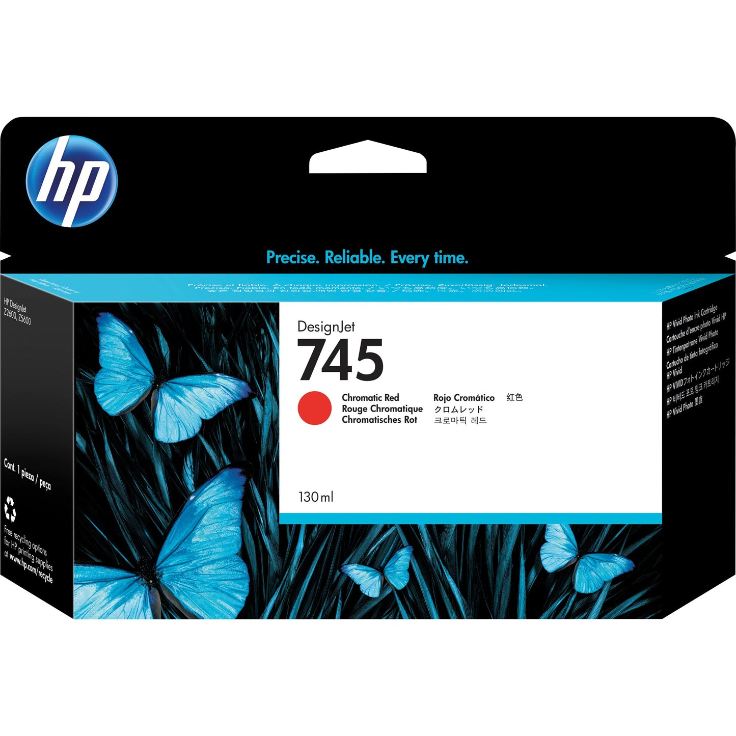 HP Tintenpatrone Originalzubehör 745 rot chromatisch 130ml