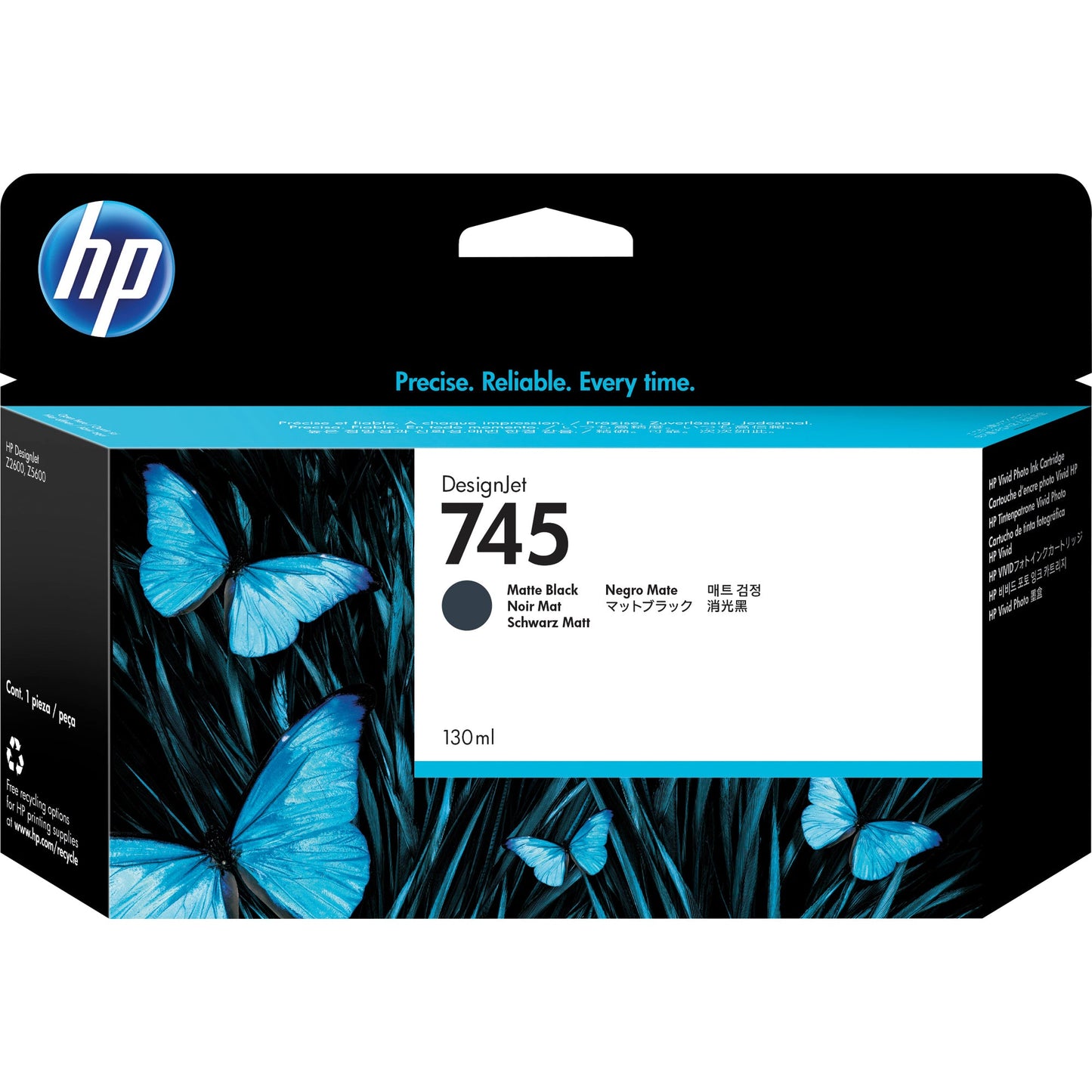 HP Tintenpatrone Originalzubehör 745 schwarz matt 130ml