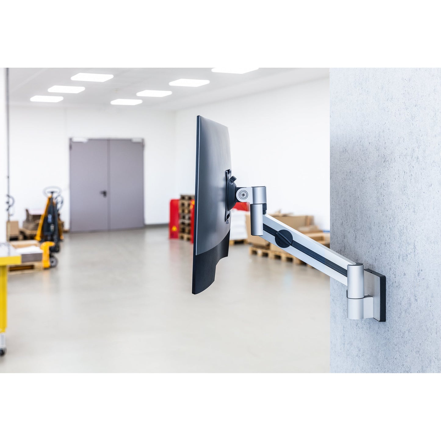 DURABLE Monitorschwenkarm PRO 29 x 35 x 12 cm (B x H x T) 3-8kg Aluminium/Kunststoff silber metallic