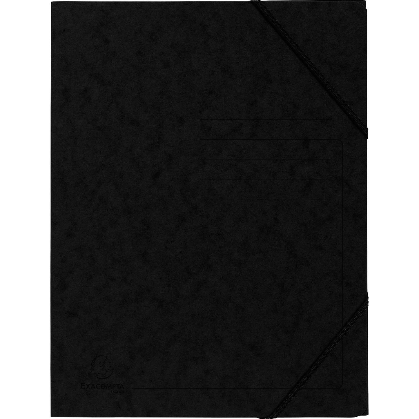 Exacompta Eckspanner DIN A4 Colorspankarton schwarz