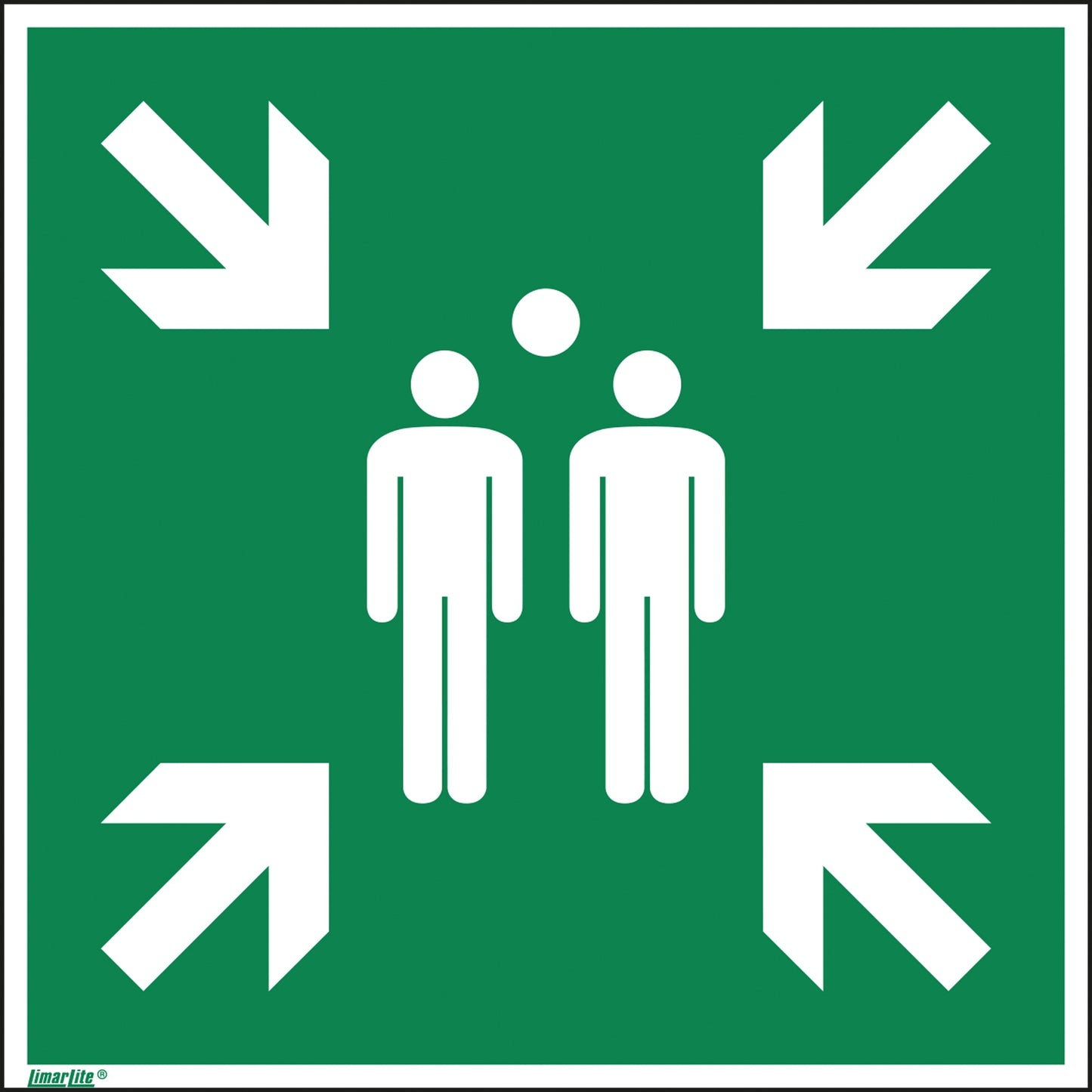 Hinweisschild 40 x 40 cm (B x H) E007 Sammelstelle Hart-PVC
