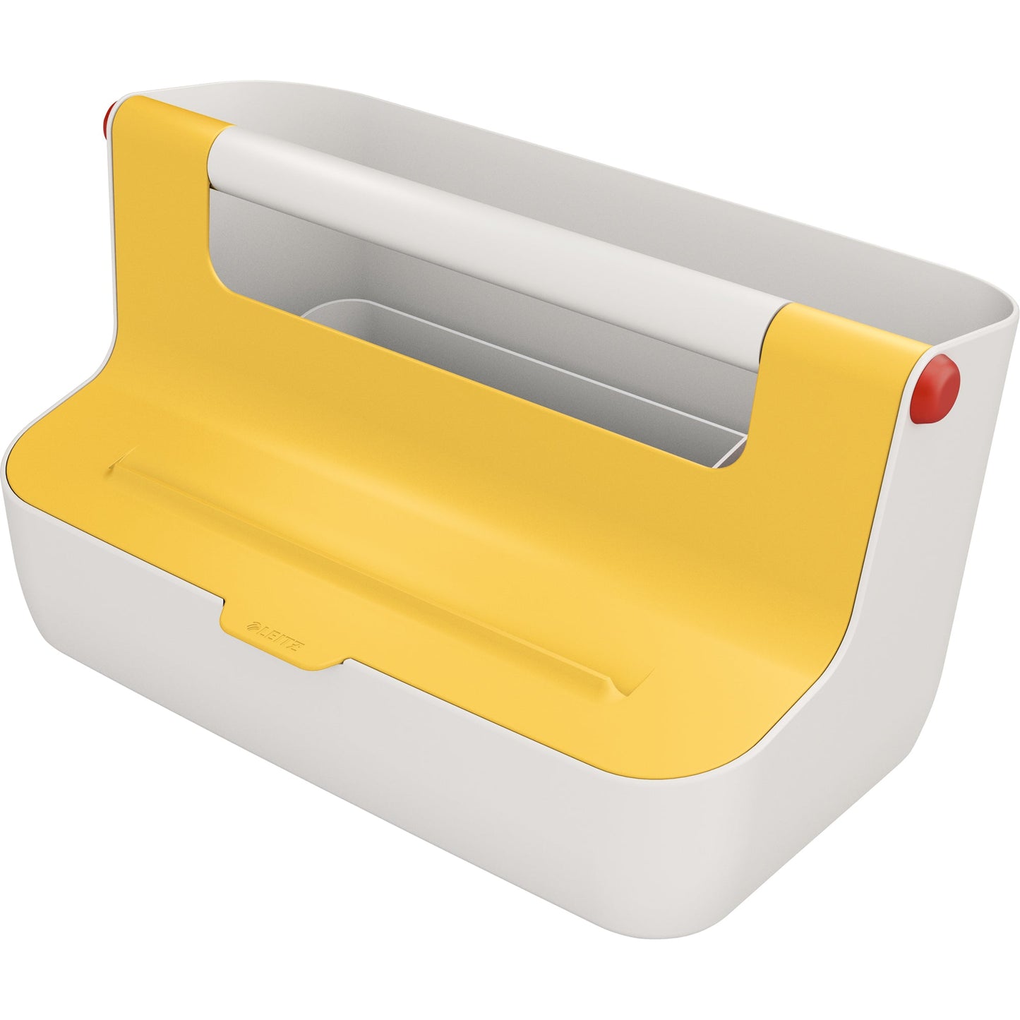 Leitz Aufbewahrungsbox Cosy 21,4 x 19,6 x 36,7 cm (B x H x T) DIN A4 ABS Kunststoff gelb/hellgrau