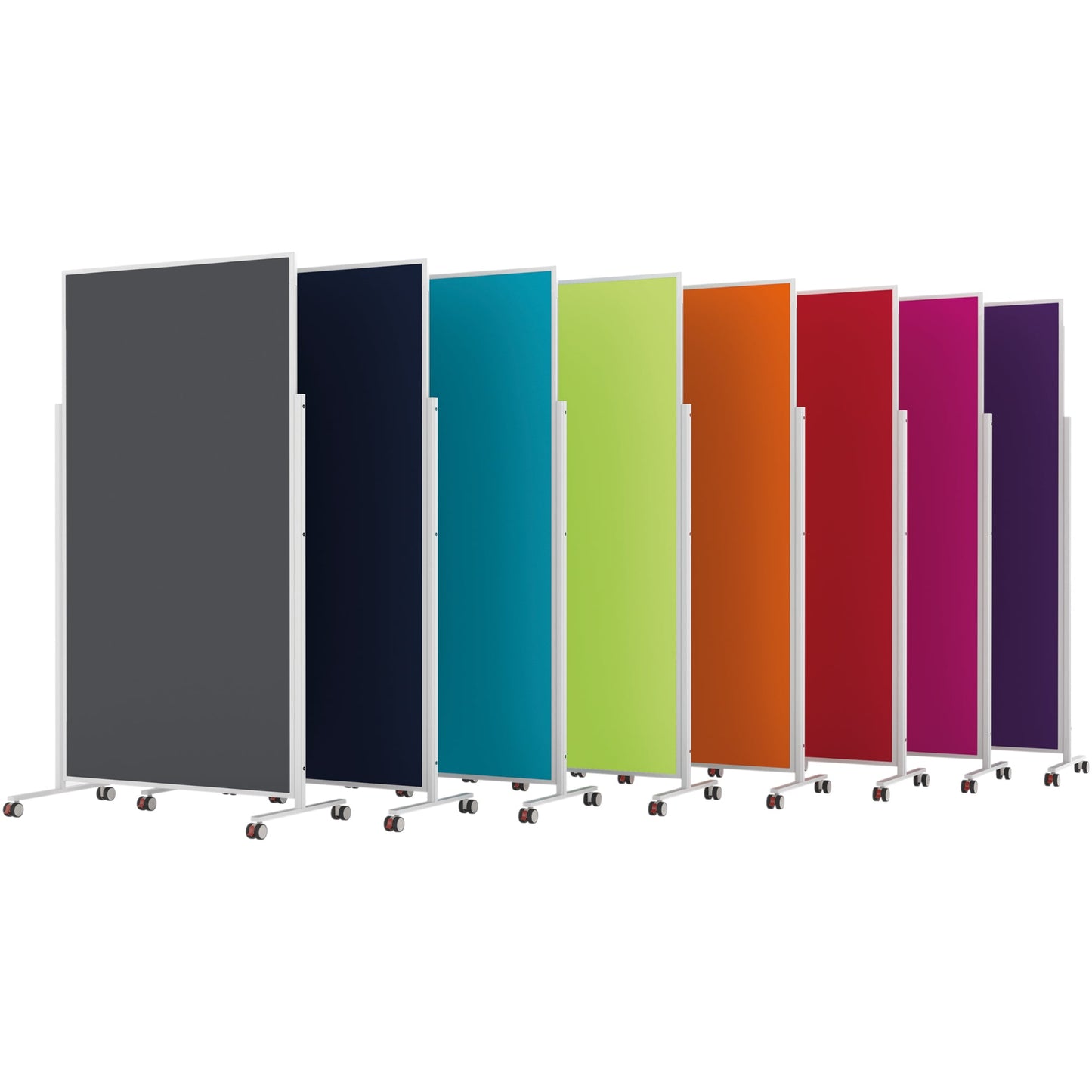 magnetoplan® Moderationstafel Design VarioPin Maße der Oberfläche: 100 x 180 cm (B x H) Filz grau