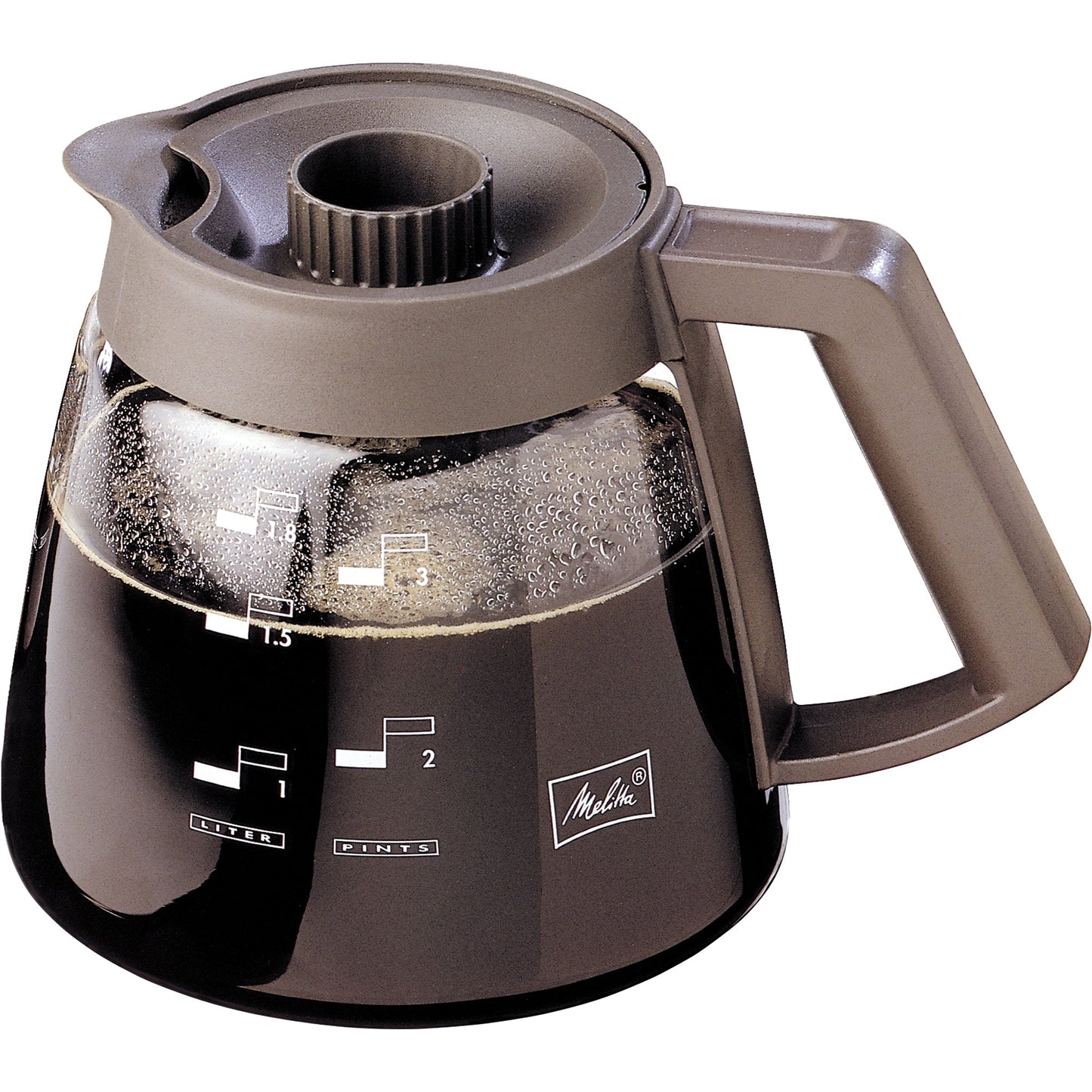 Melitta Kanne 17 x 16,4 cm (Ø x H) 1,8l Glas/Kunststoff transparent/schwarz