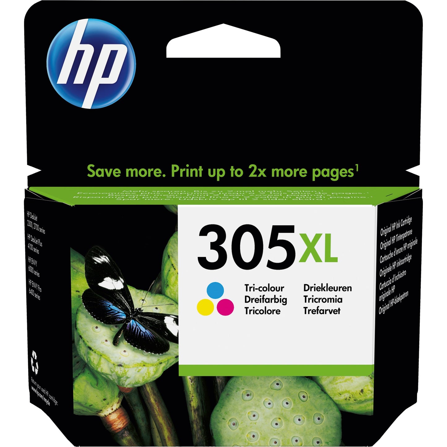 HP Tintenpatrone Originalzubehör 305XL ca. 200 Seiten mehrfarbig 5ml