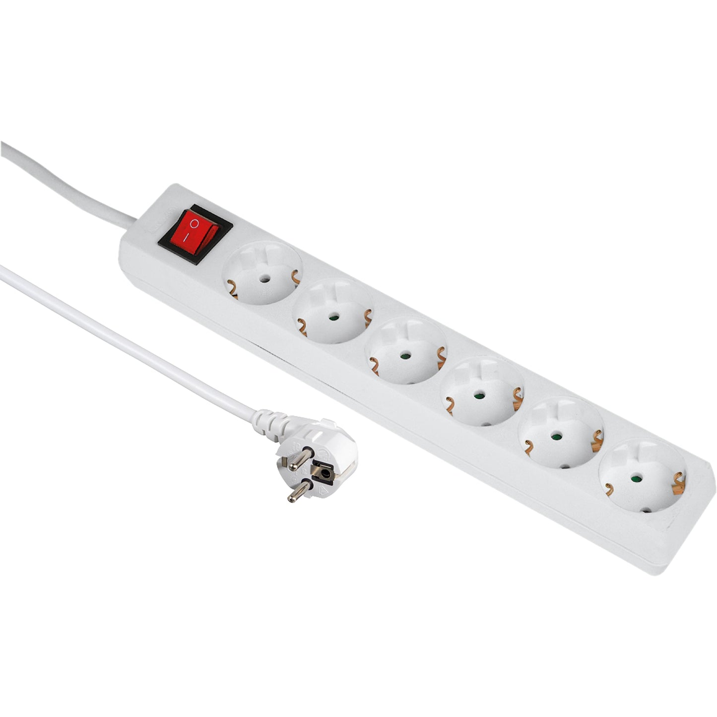 Hama Steckdosenleiste 6 Steckdosen weiß