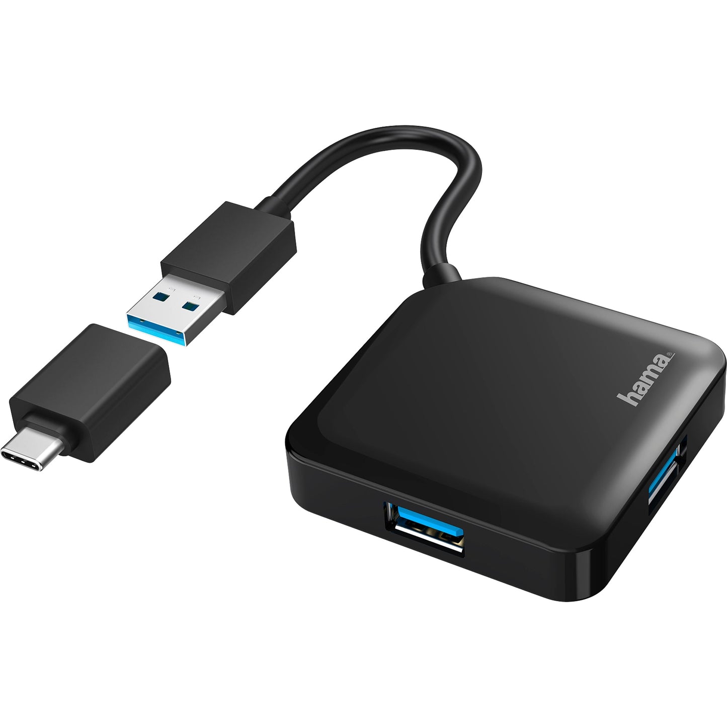Hama USB-Hub USB-A, USB-C schwarz