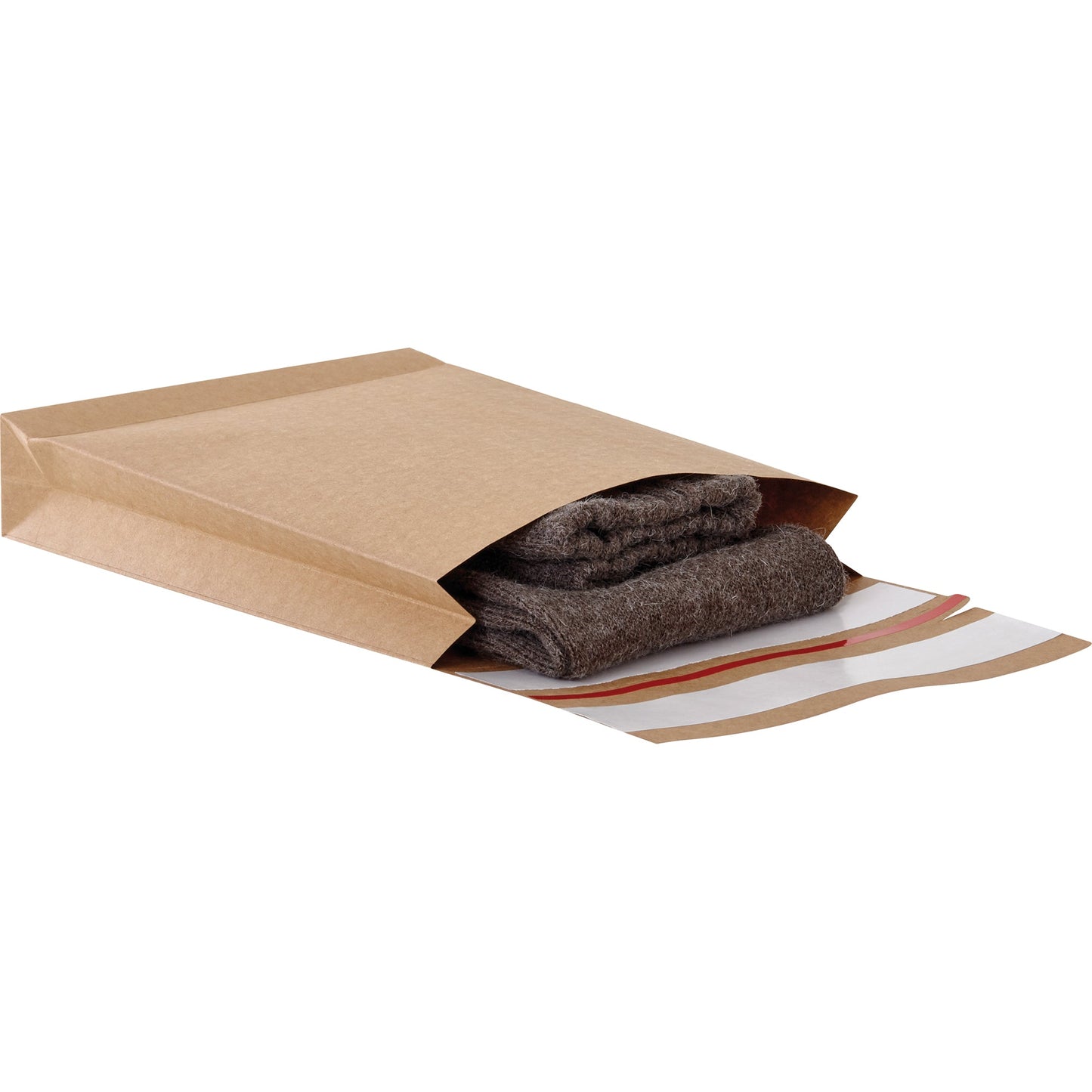 e-Green Faltentasche E-Commerce Mailer 162 x 229 mm (B x H) ohne Fenster 110g/m² mit Haftklebung Kraftpapier braun 250 St./Pack.