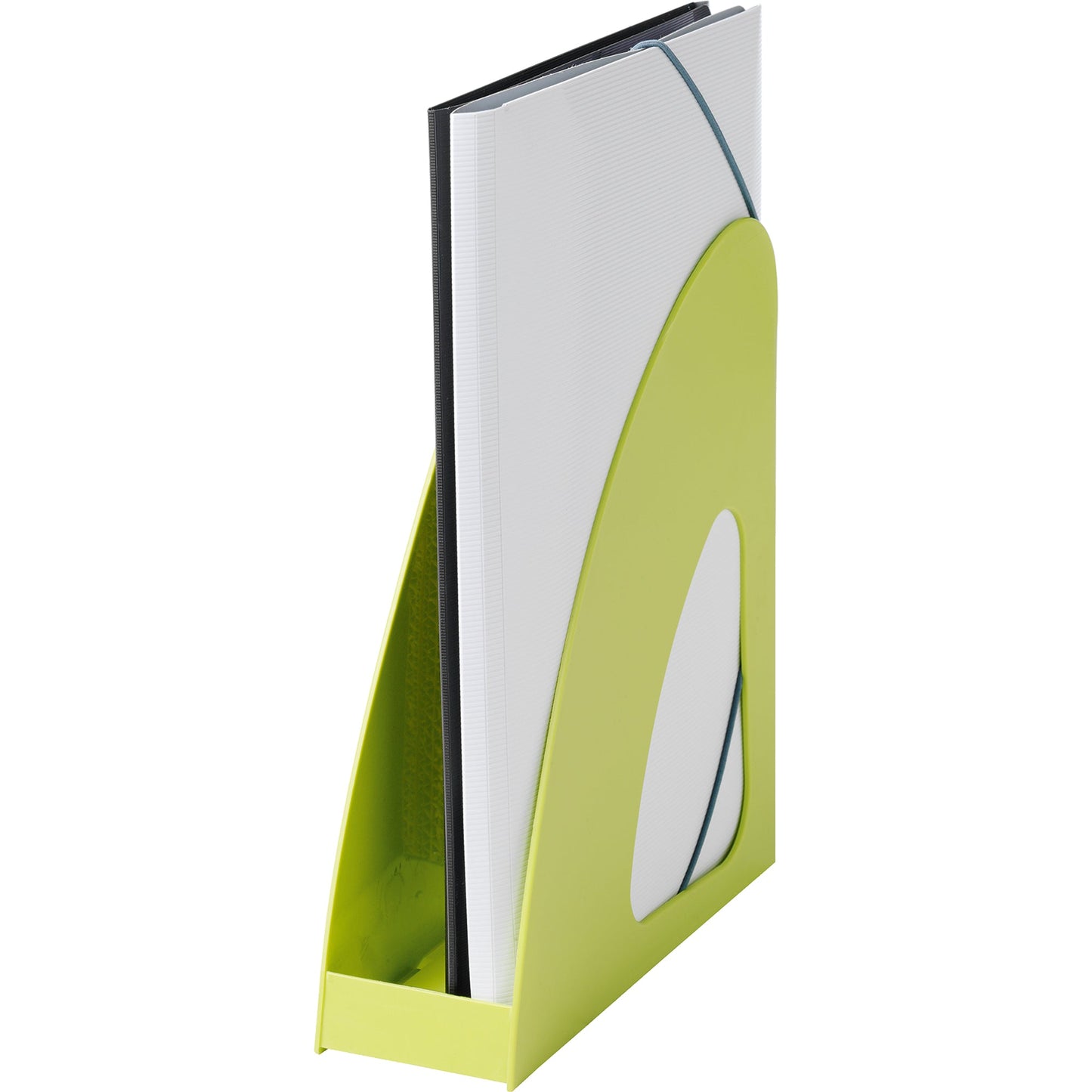 HAN Stehsammler Re-LOOP 7,6 x 25,6 x 23,9 cm (B x H x T) DIN A4, DIN C4 Werkstoff: Polypropylen, 100 % recycelt lemon