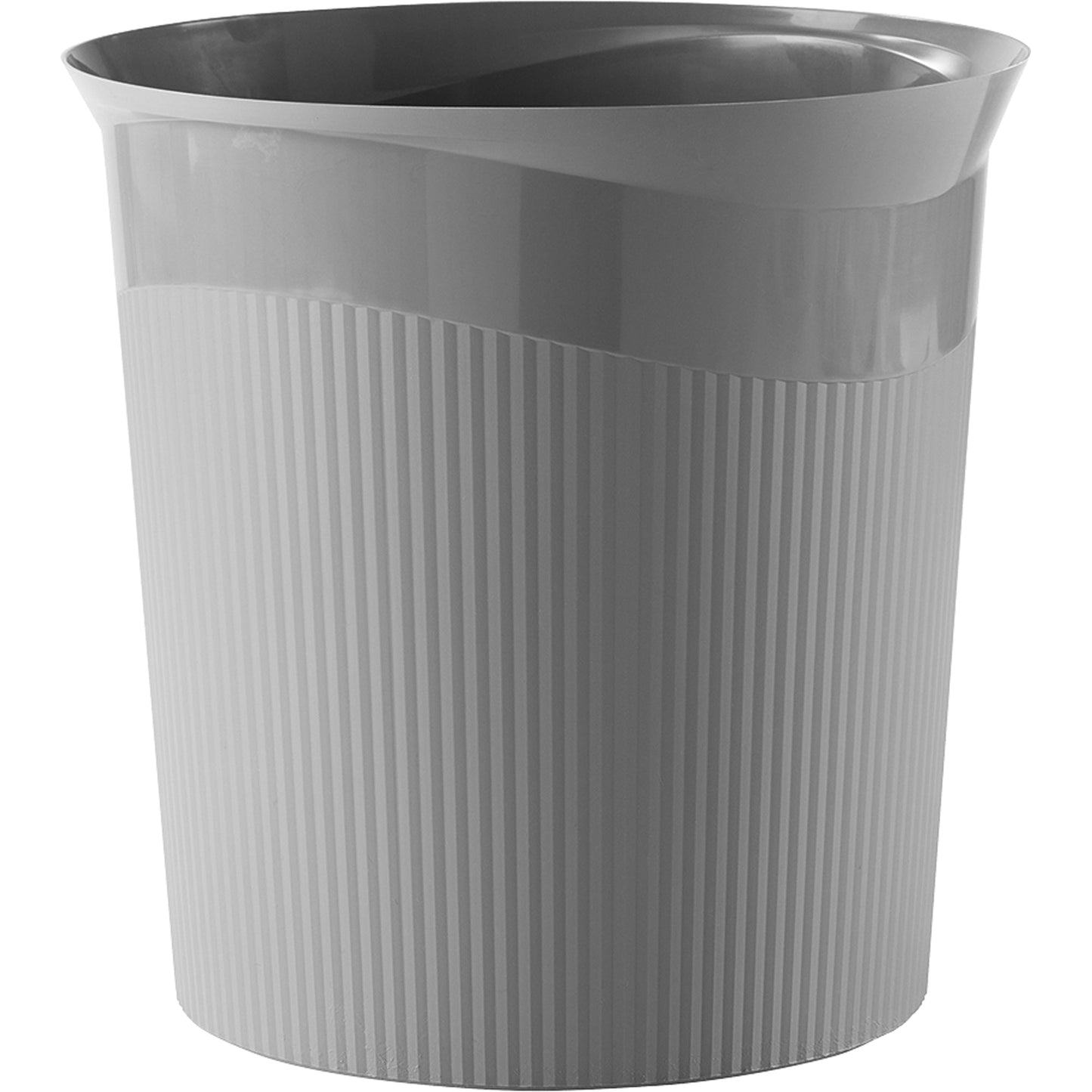 HAN Papierkorb Re-LOOP 28,8 x 28,7 cm (Ø x H) Polypropylen, 100 % recycelt Farbe: dunkelgrau 1 Sortierfach
