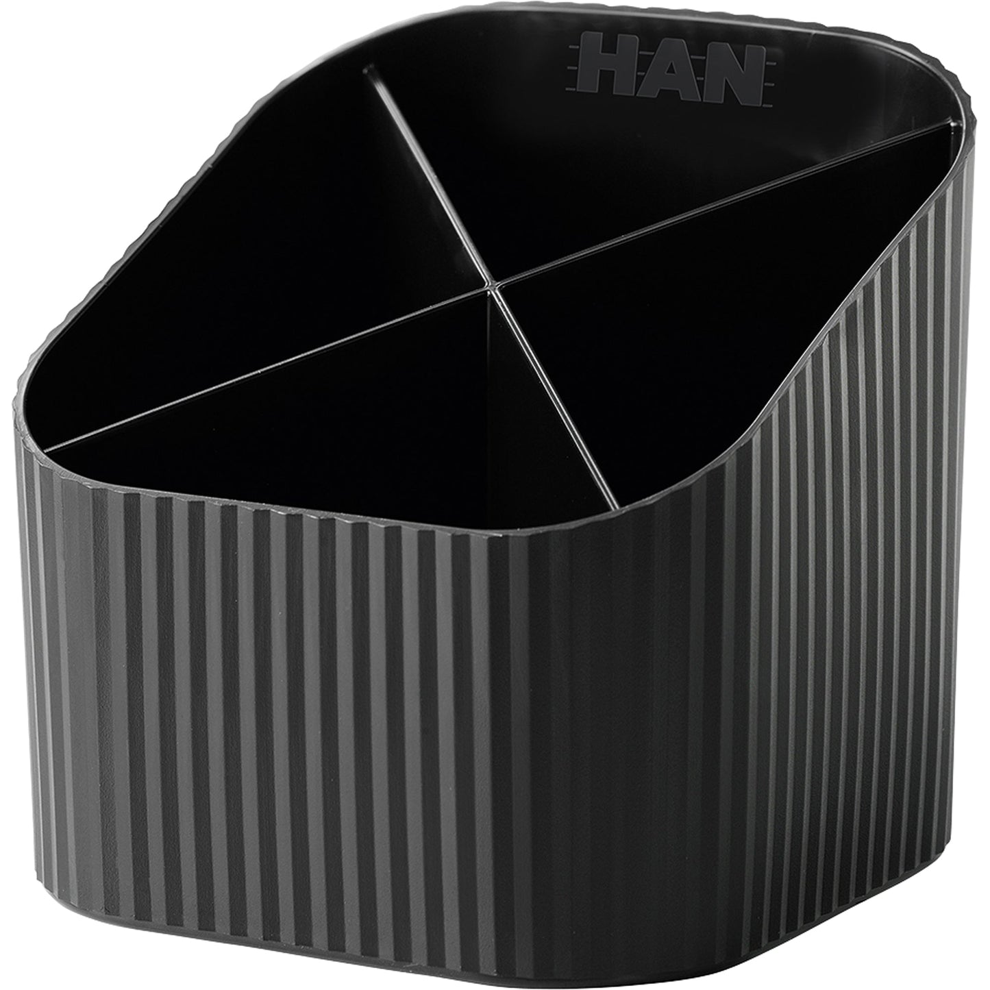 HAN Stifteköcher Re-X-LOOP 11,1 x 10,5 x 11,1 cm (B x H x T) Polypropylen, 100 % recycelt schwarz